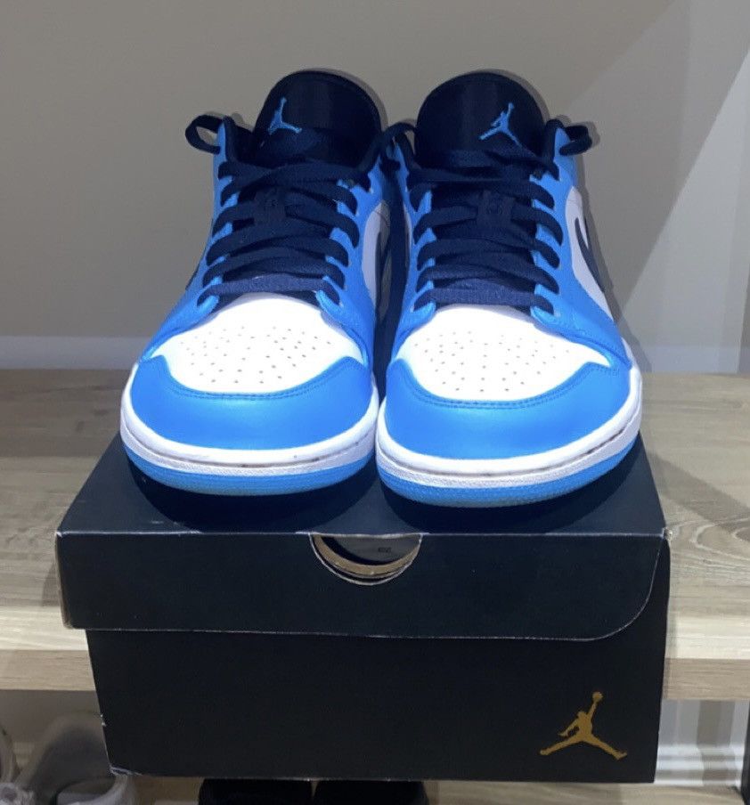 Jordan Brand Size 10 - Jordan 1 Low UNC 2021 University Blue/White Size US 10 / EU 43 - 4 Thumbnail