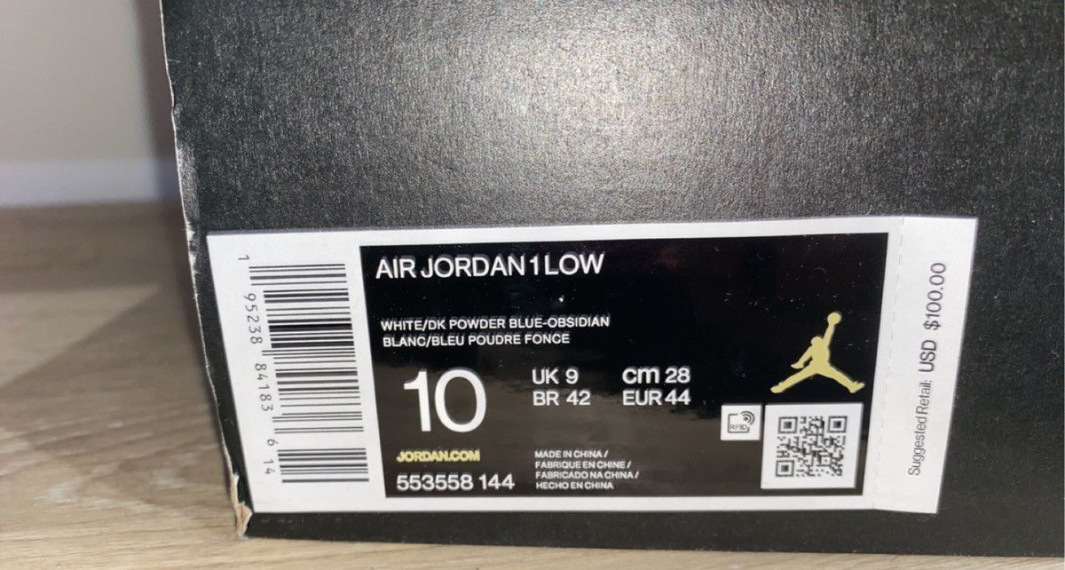 Jordan Brand Size 10 - Jordan 1 Low UNC 2021 University Blue/White Size US 10 / EU 43 - 2 Thumbnail