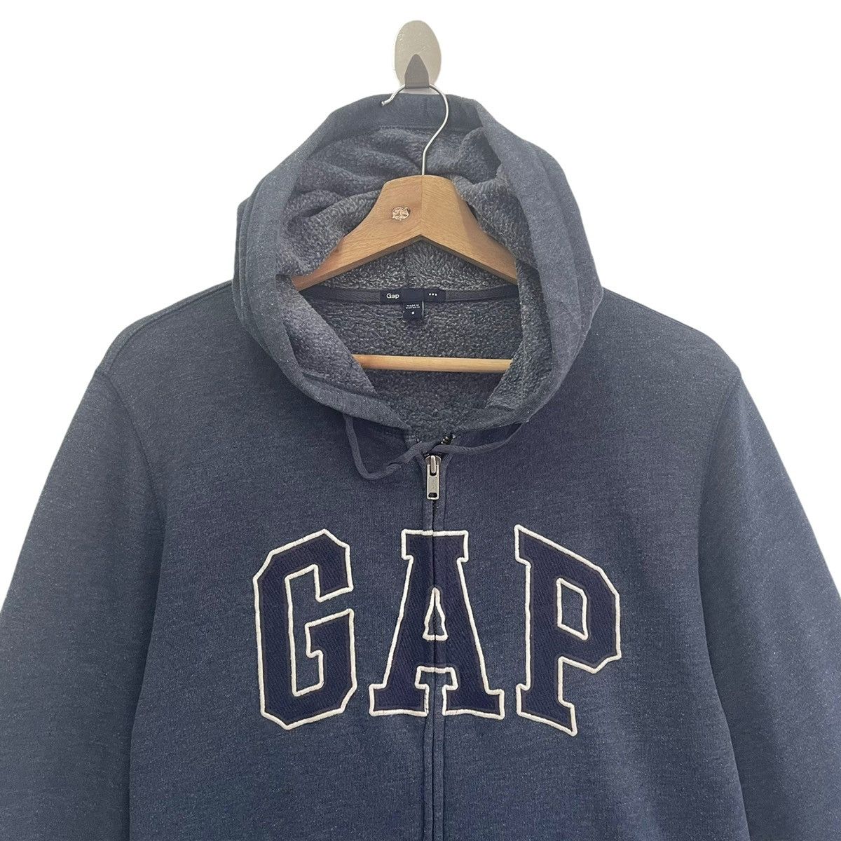Gap × Japanese Brand Vintage GAP Embroidery Fullzip Hoodie Size M Size US M / EU 48-50 / 2 - 4 Thumbnail