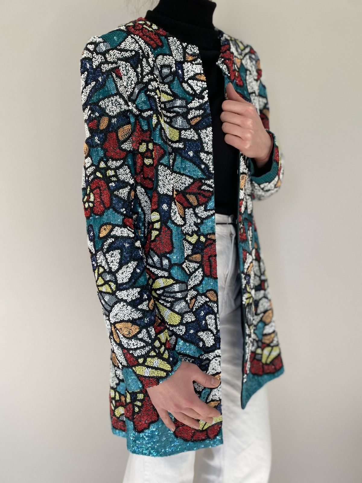 Vintage Rare Alice and Olivia Sequin Jacket Size US M / EU 48-50 / 2 - 3 Thumbnail
