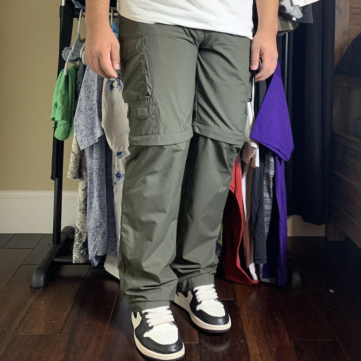 Vintage Olive Green Cargo Pants Travis Scott Jordan 1 Size Vintage Olive Green Cargo Pants Travis Scott Jordan 1 Size