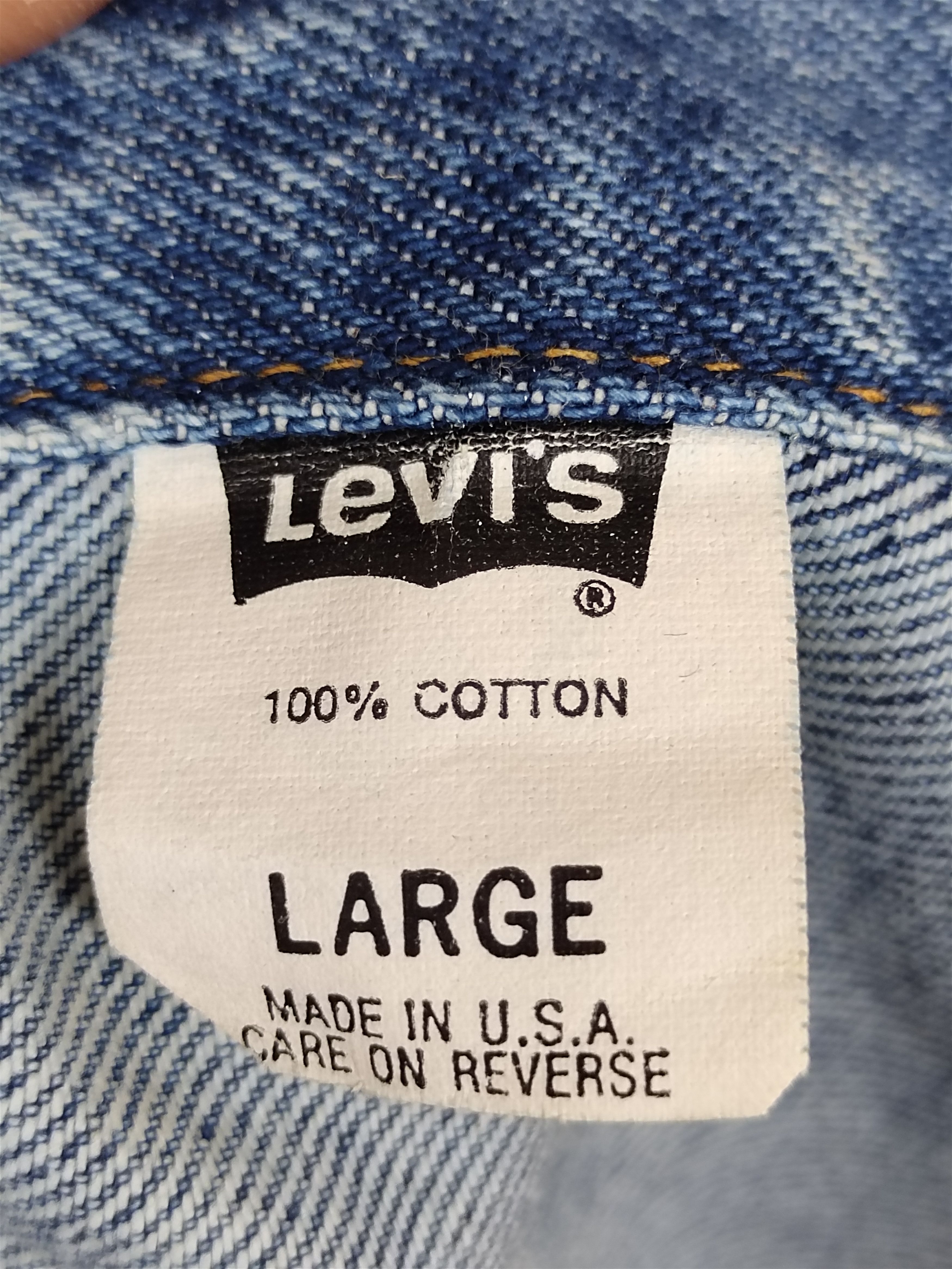 Levi's Vintage 1992 LEVIS Trucker Denim Jacket Size US L / EU 52-54 / 3 - 17 Thumbnail