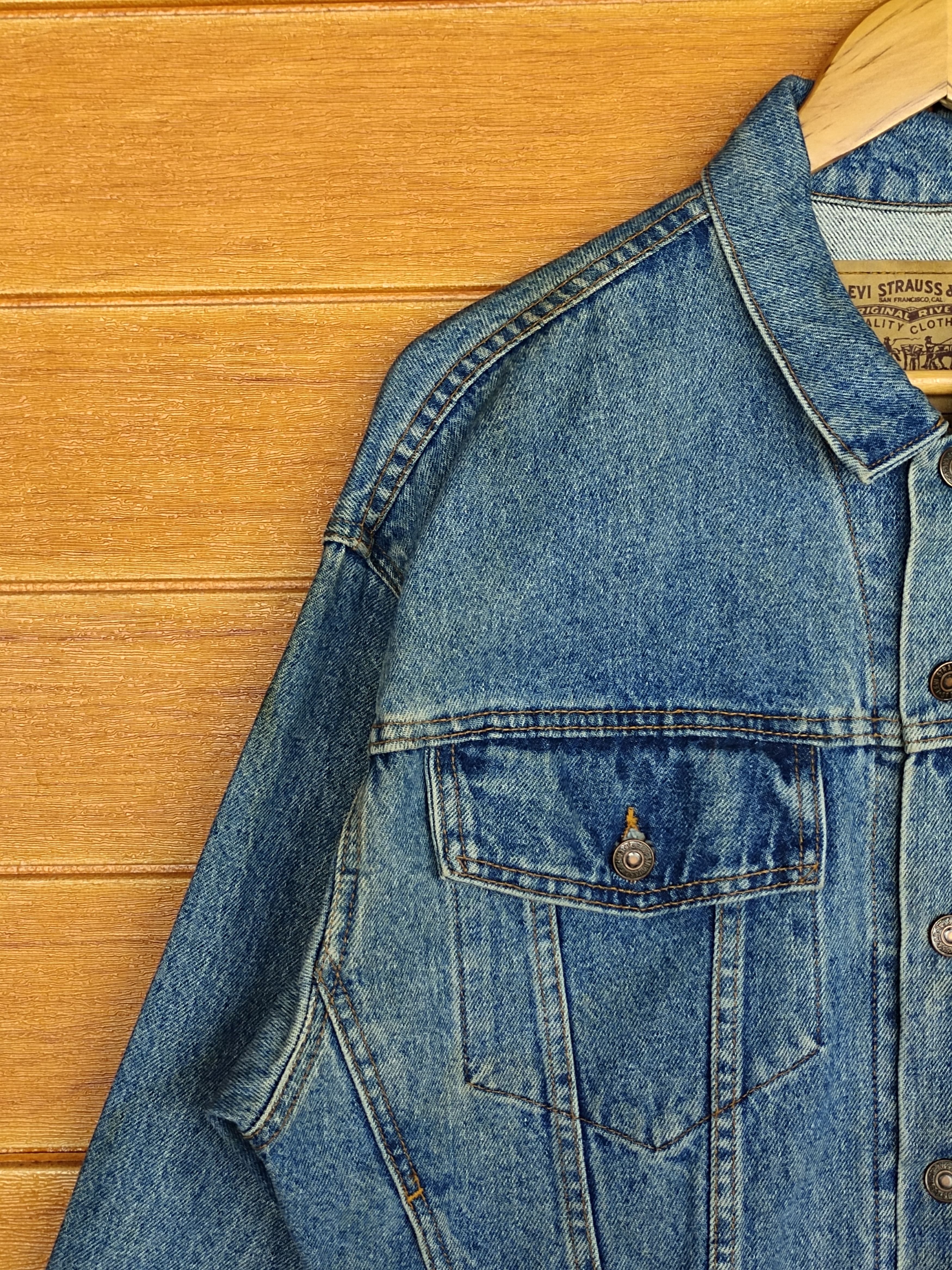 Levi's Vintage 1992 LEVIS Trucker Denim Jacket Size US L / EU 52-54 / 3 - 4 Thumbnail