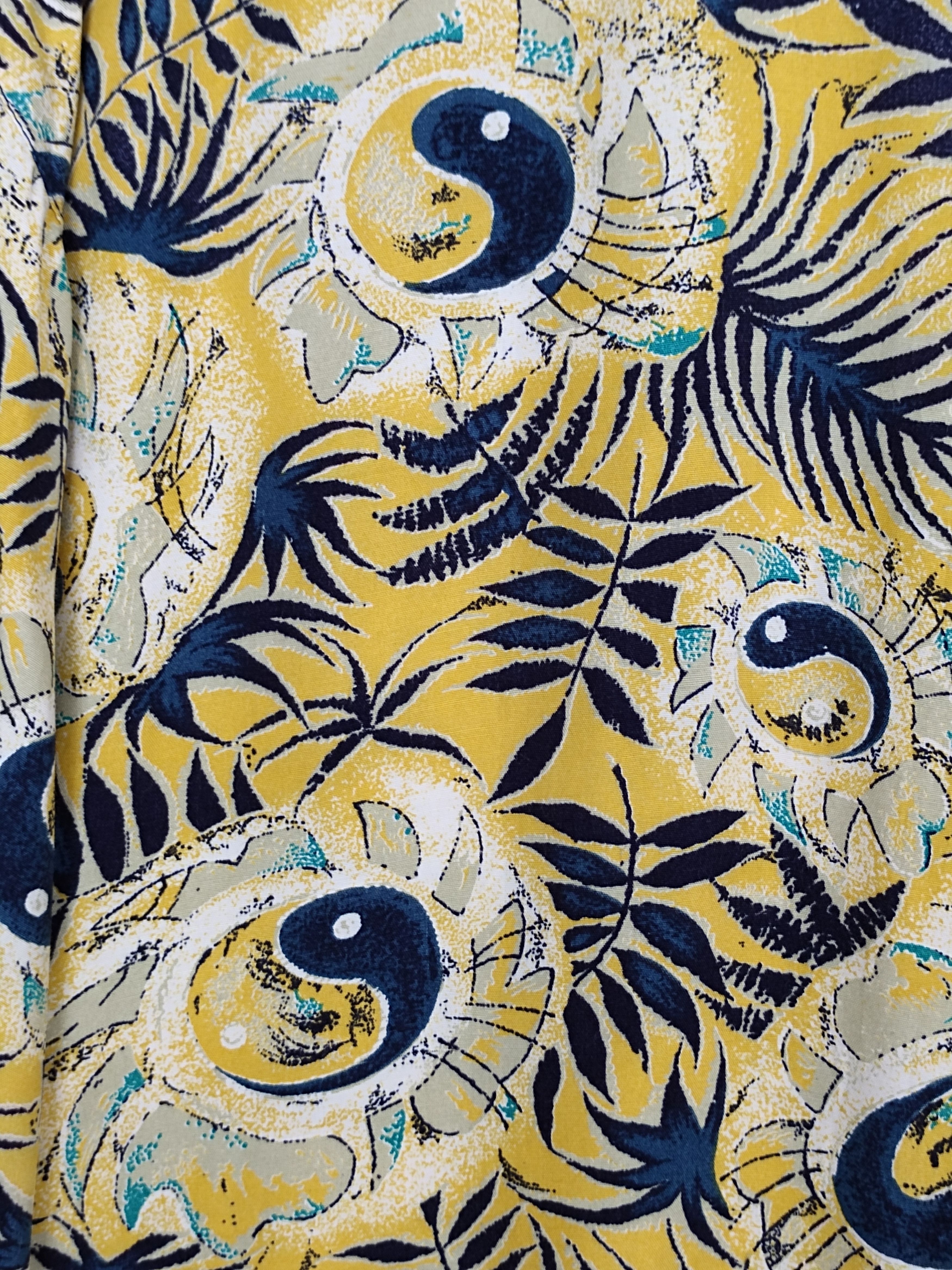Sun Surf Vintage 80s Hawaiian SUNSET Ying & Yang Print Shirt Size US XL / EU 56 / 4 - 2 Thumbnail