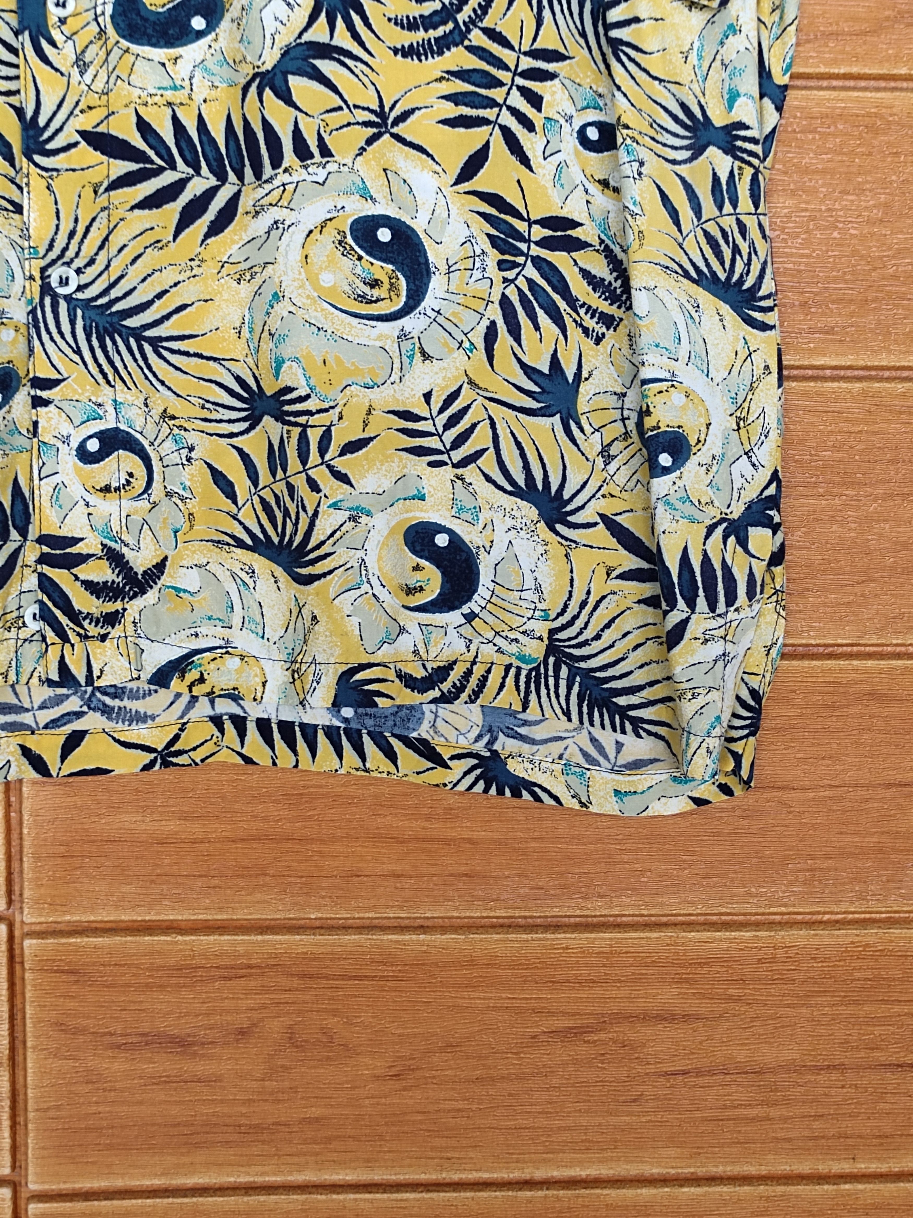 Sun Surf Vintage 80s Hawaiian SUNSET Ying & Yang Print Shirt Size US XL / EU 56 / 4 - 7 Thumbnail