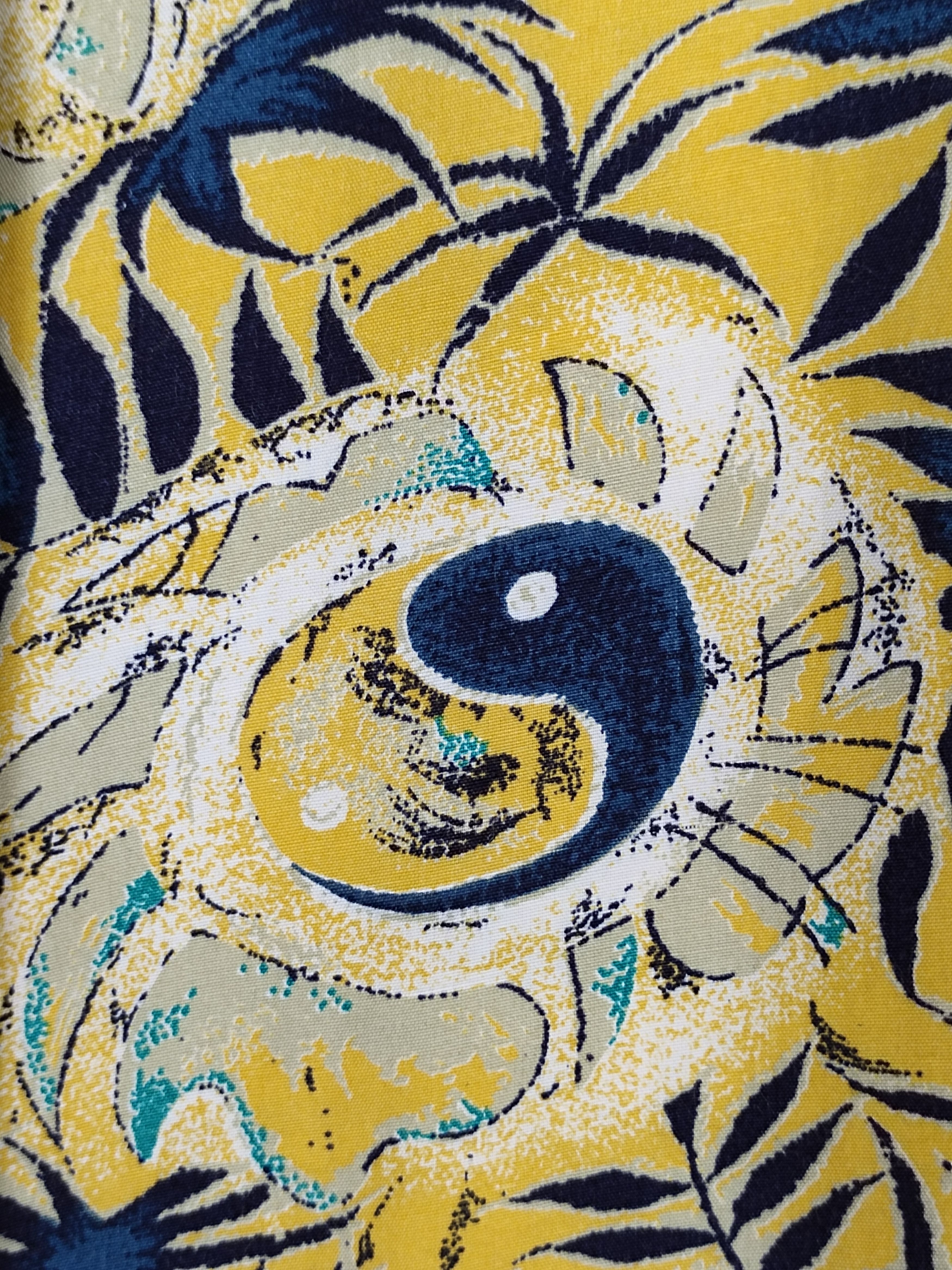 Sun Surf Vintage 80s Hawaiian SUNSET Ying & Yang Print Shirt Size US XL / EU 56 / 4 - 3 Thumbnail