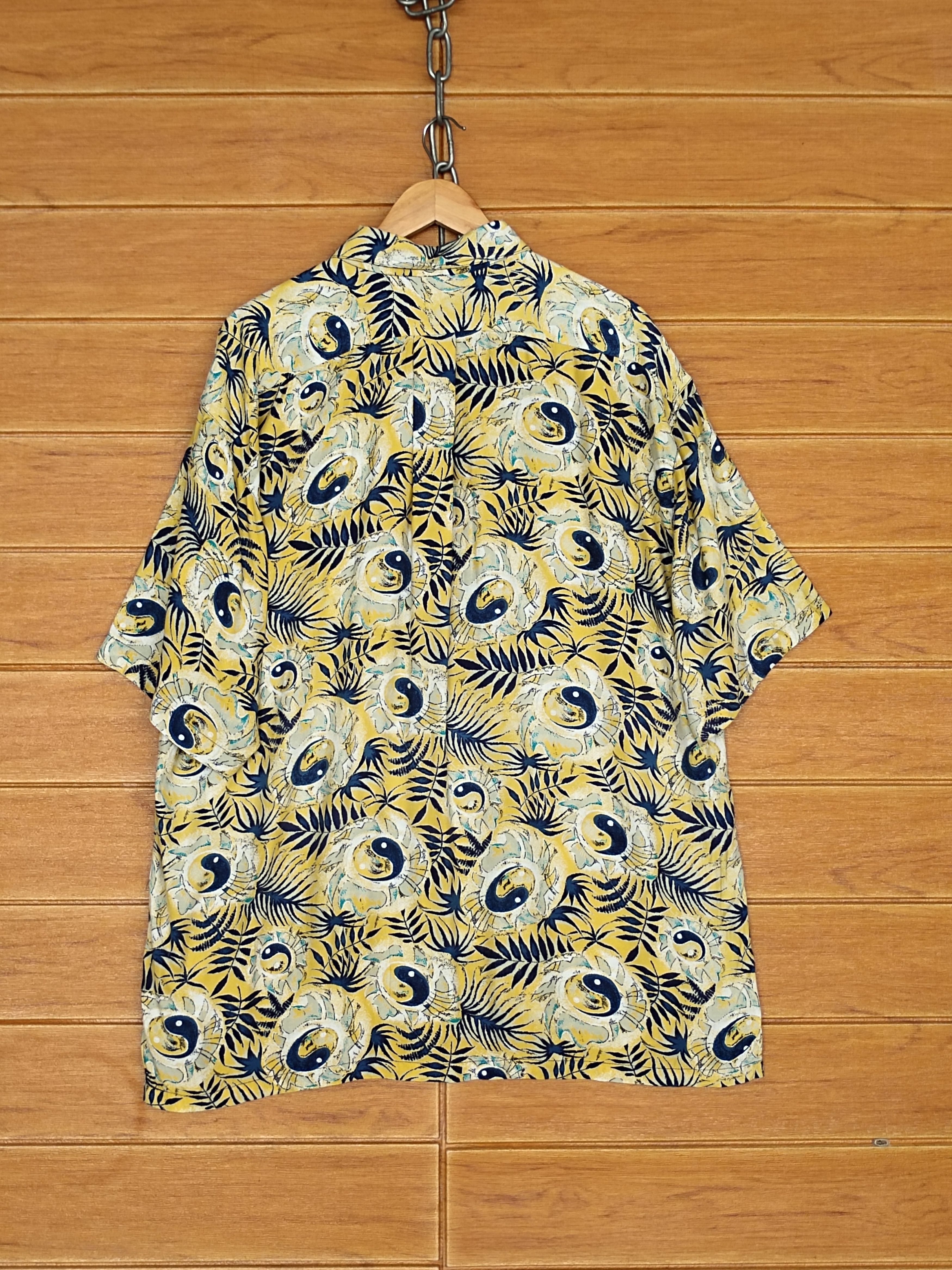Sun Surf Vintage 80s Hawaiian SUNSET Ying & Yang Print Shirt Size US XL / EU 56 / 4 - 9 Thumbnail