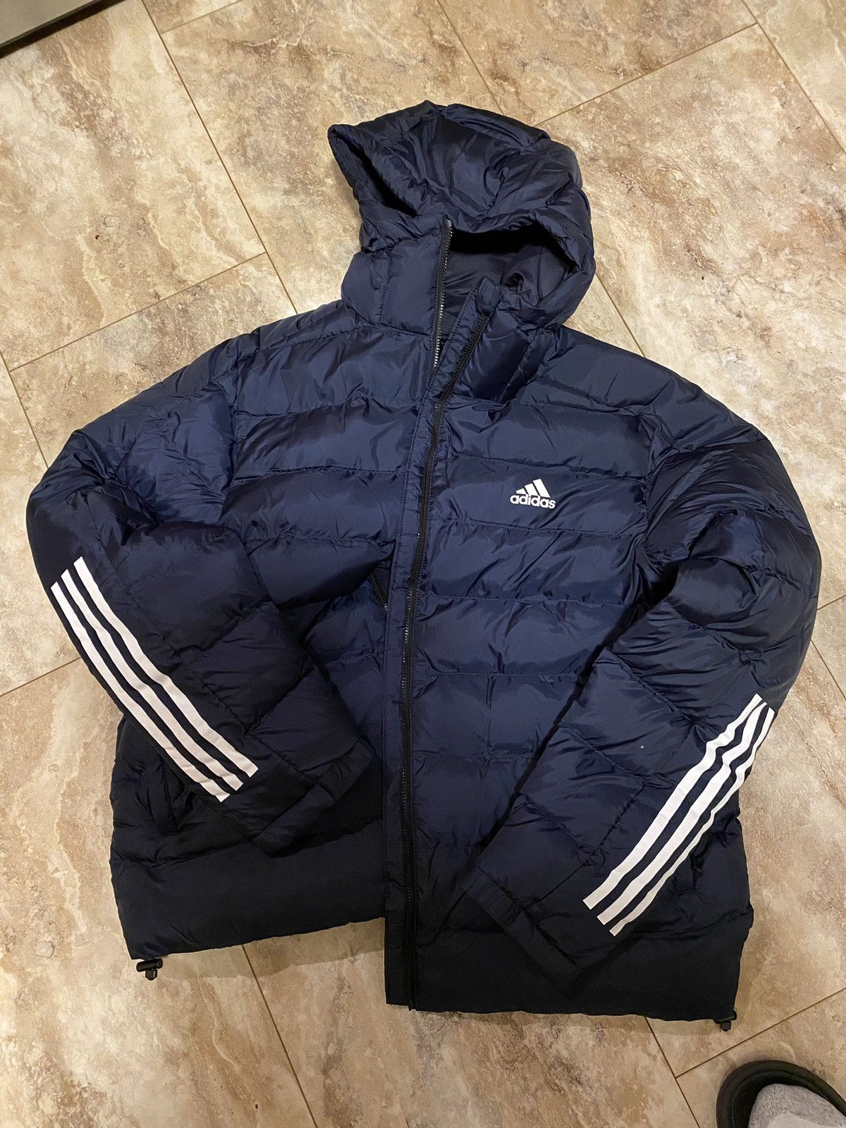 Navy Blue Adidas Itavic 2.0 Light Puffer Jacket