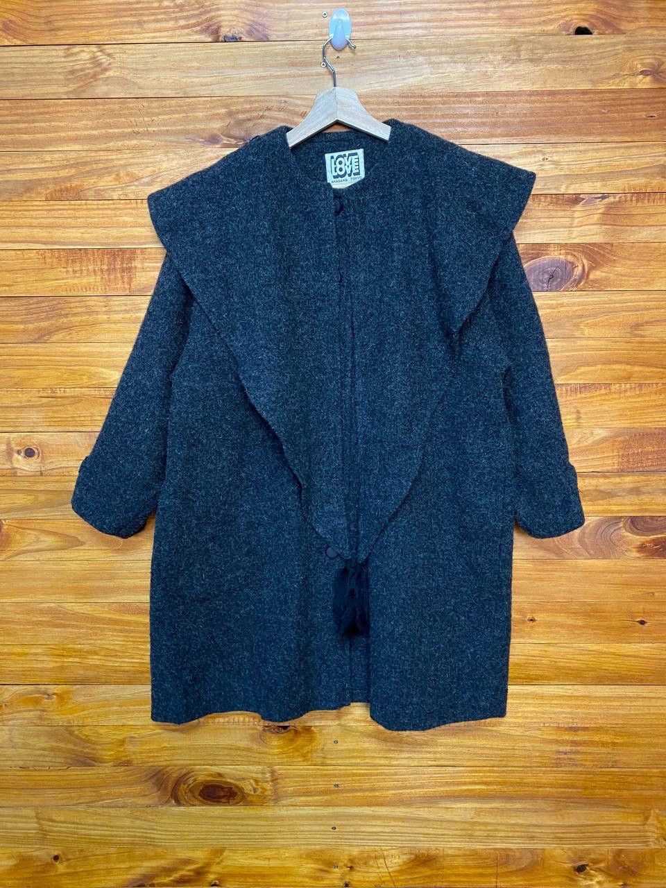 Japanese Brand Akasaka Tokyo Love Love Cowl Teddy Coat Size US L / EU 52-54 / 3 - 1 Thumbnail
