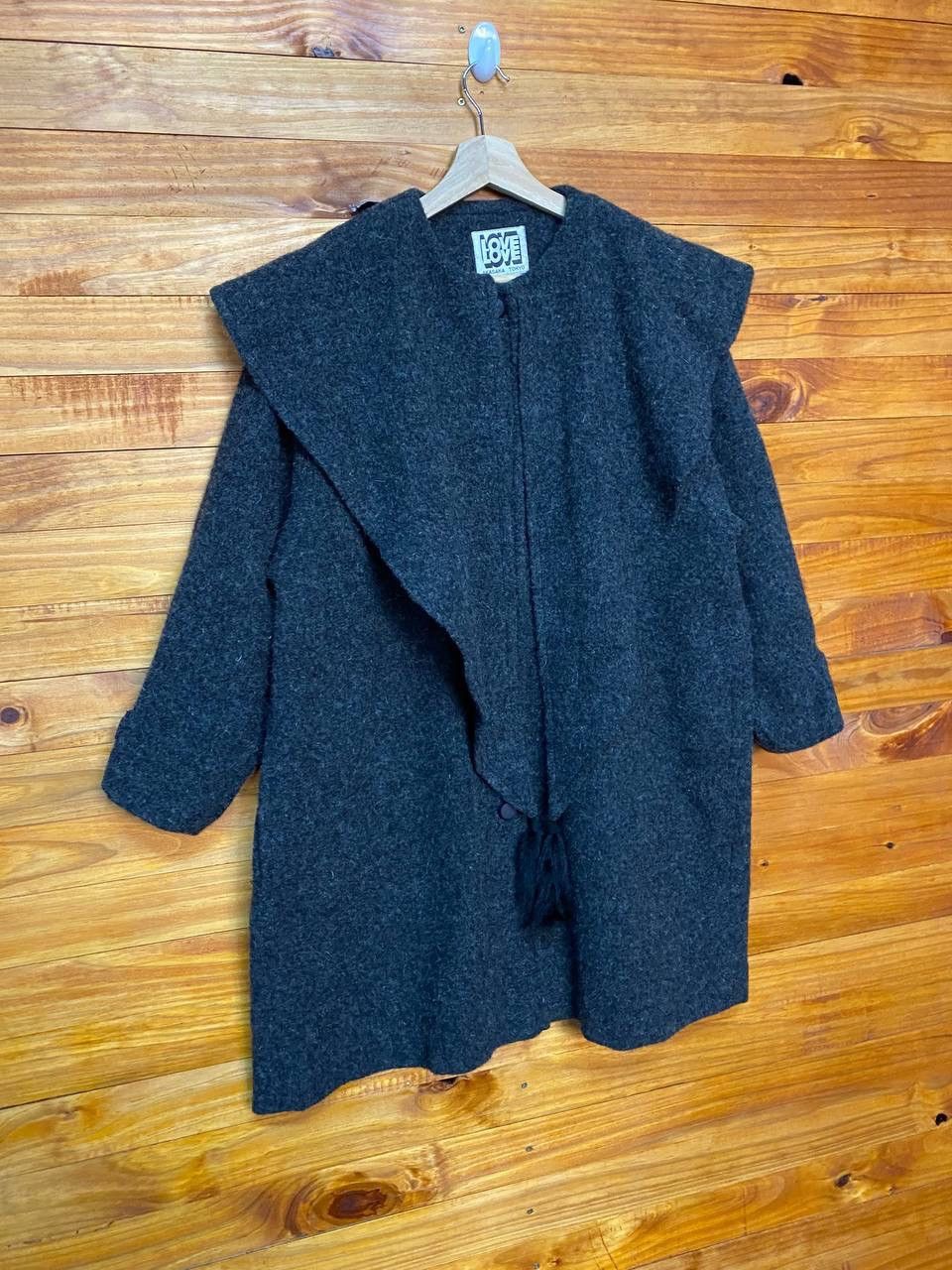 Japanese Brand Akasaka Tokyo Love Love Cowl Teddy Coat Size US L / EU 52-54 / 3 - 2 Thumbnail