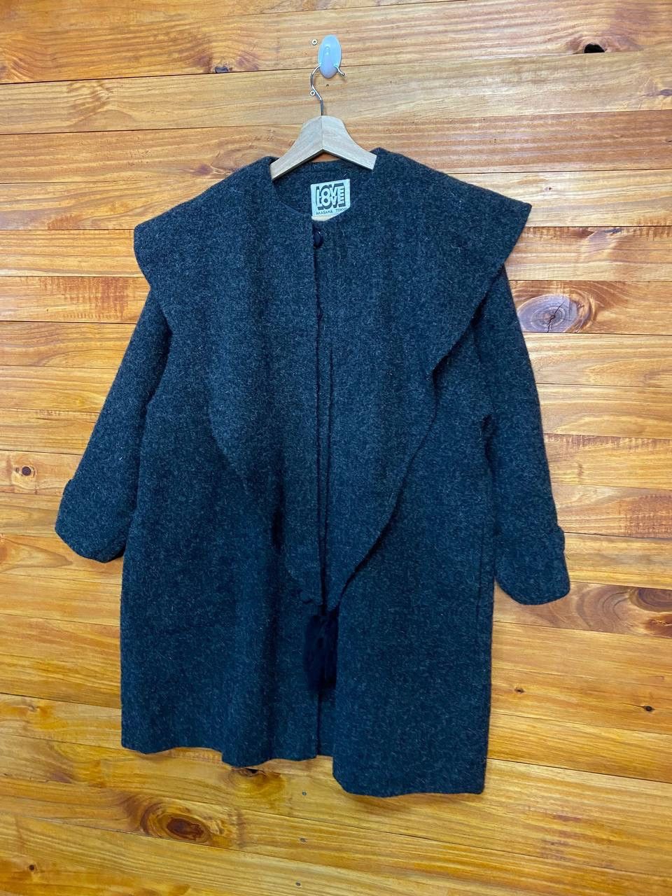 Japanese Brand Akasaka Tokyo Love Love Cowl Teddy Coat Size US L / EU 52-54 / 3 - 3 Thumbnail