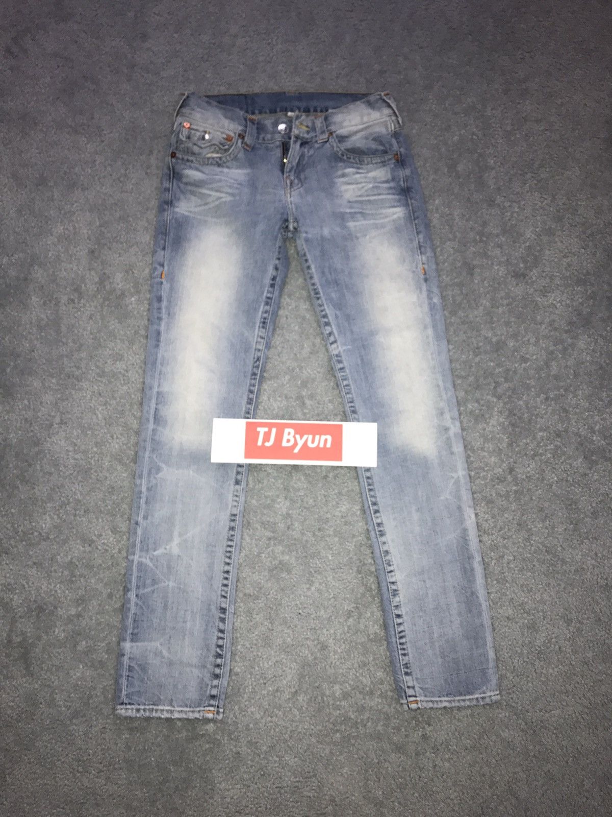 True Religion Light Wash Skinny Denim Size US 30 / EU 46 - 1 Thumbnail
