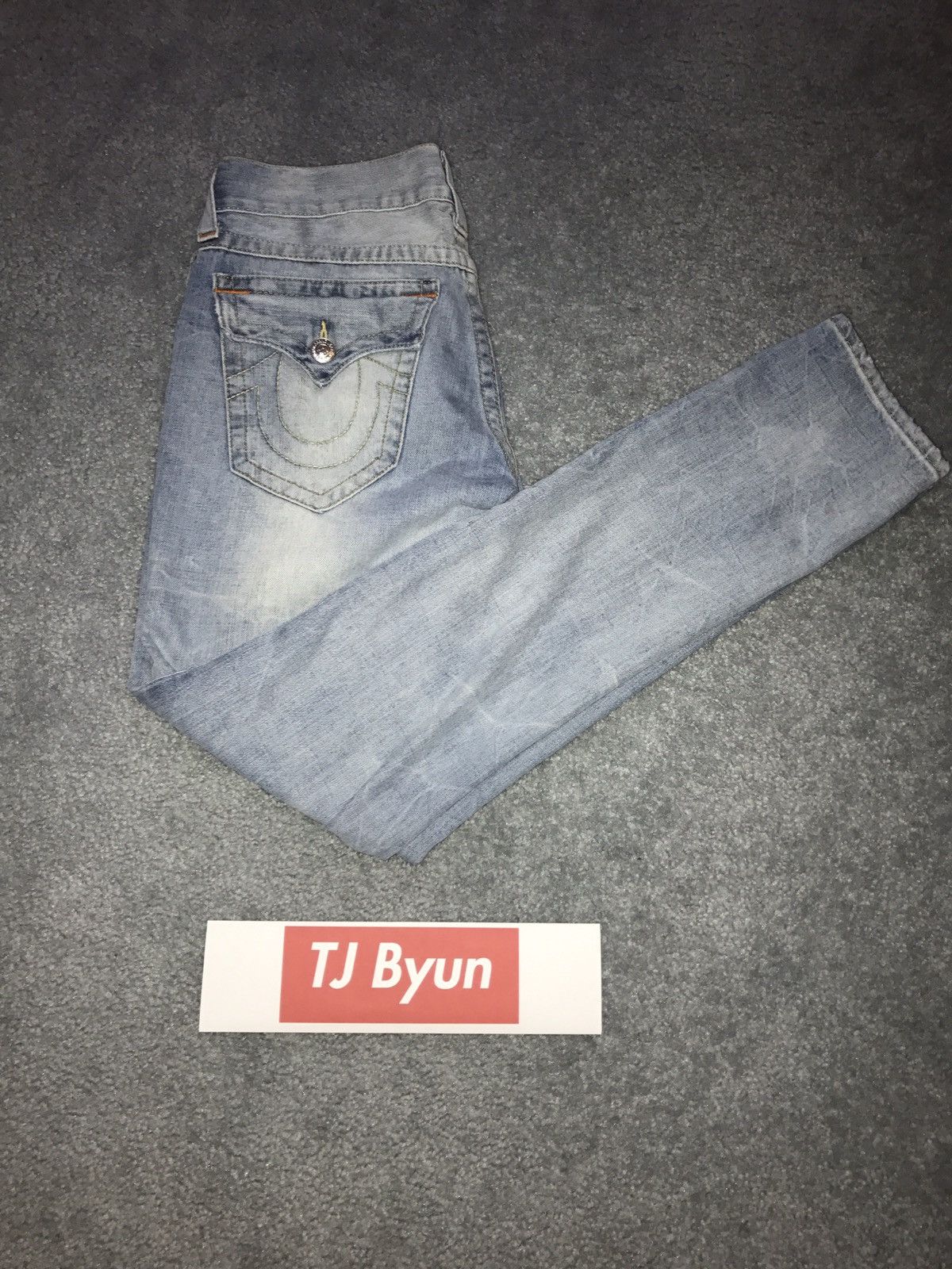 True Religion Light Wash Skinny Denim Size US 30 / EU 46 - 5 Thumbnail