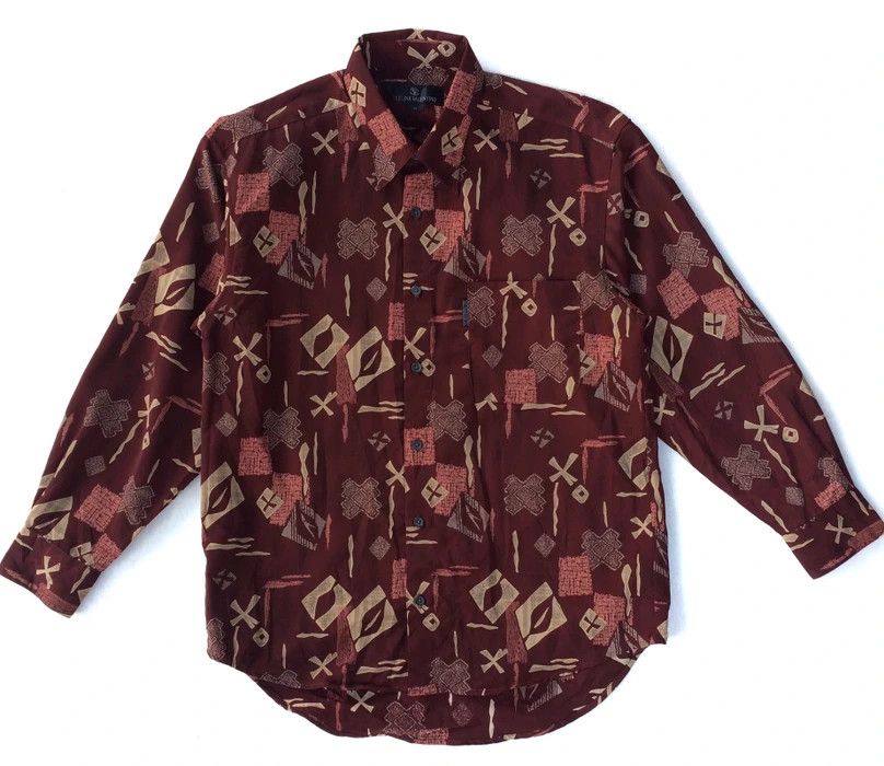 Vintage Vintage Sablina Valentino Printed Luxury Shirt Button Up | Grailed