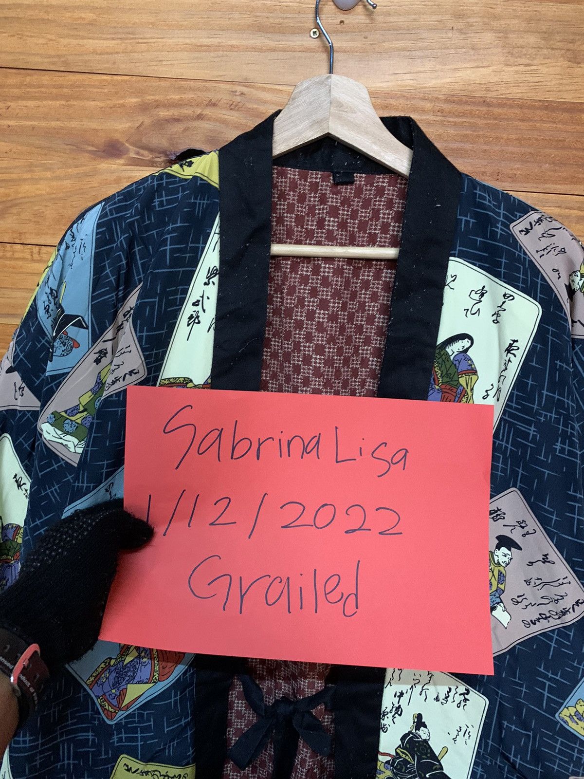 Vintage Vintage OVP HANTEN KIMONO CARDIGAN Size US L / EU 52-54 / 3 - 7 Thumbnail