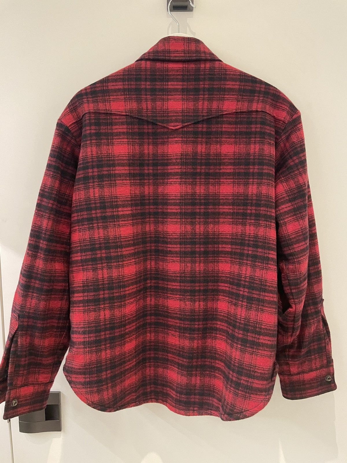 Saint Laurent Paris Saint Laurent flannel shirt jacket with shearling lining Size US M / EU 48-50 / 2 - 2 Thumbnail