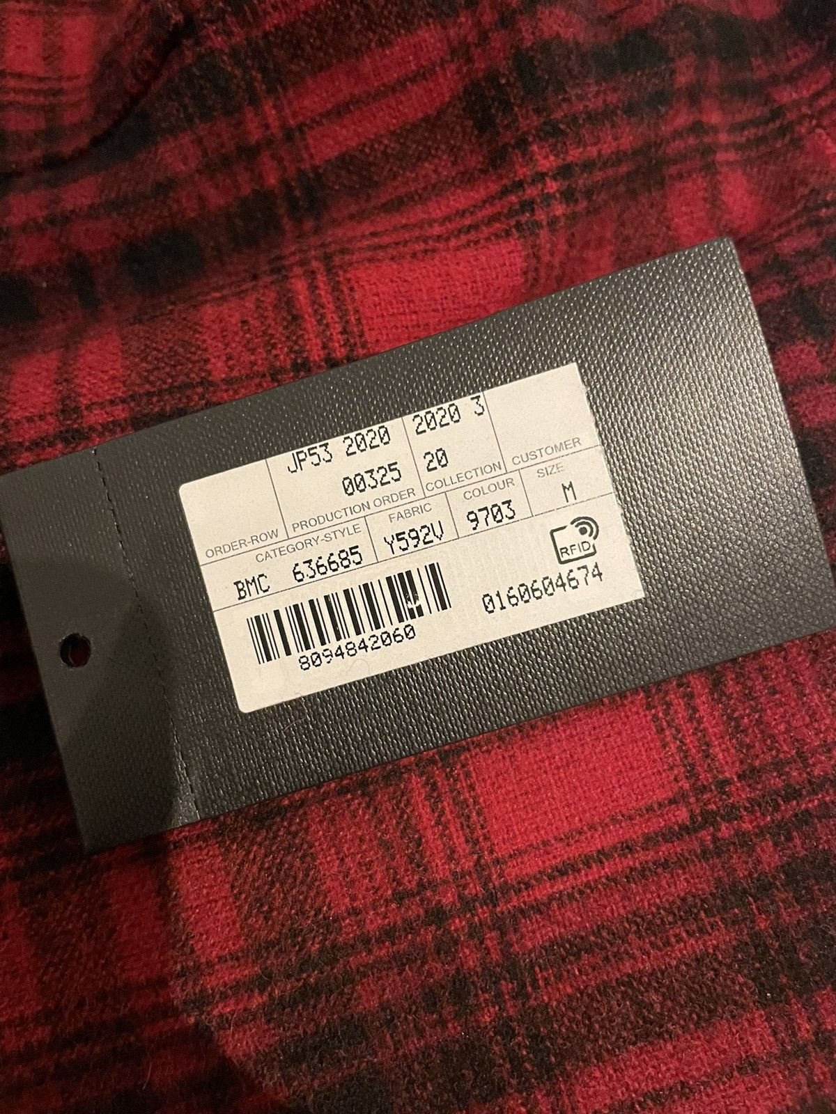 Saint Laurent Paris Saint Laurent flannel shirt jacket with shearling lining Size US M / EU 48-50 / 2 - 9 Thumbnail