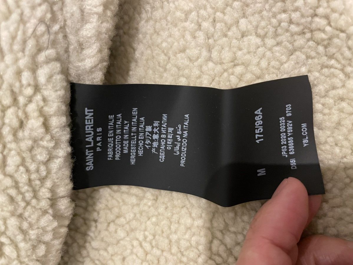 Saint Laurent Paris Saint Laurent flannel shirt jacket with shearling lining Size US M / EU 48-50 / 2 - 5 Thumbnail