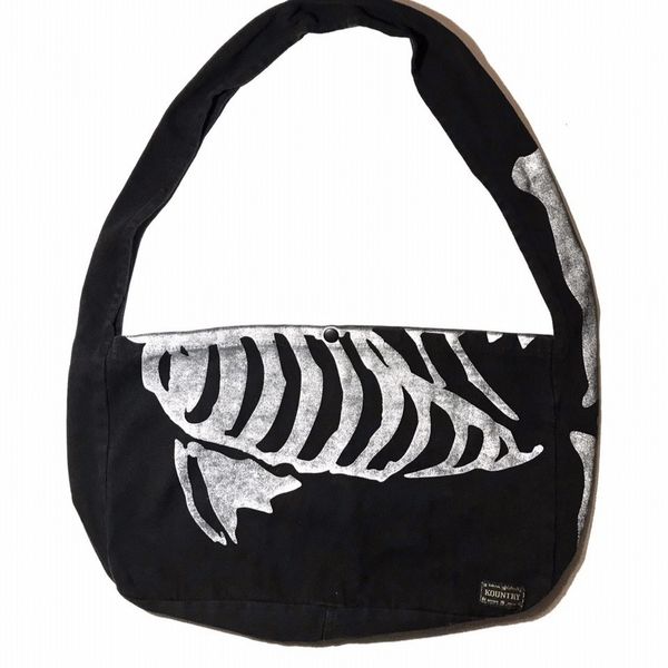 Kapital Kapital Skeleton Bone Book Messenger Bag | Grailed