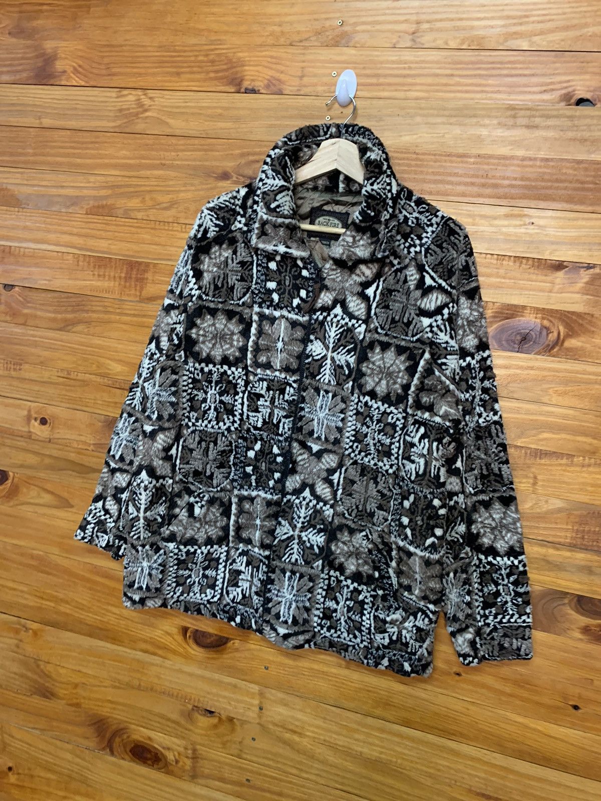 Vintage Vintage Back Fire Nice Design Fleece Jacket Size US M / EU 48-50 / 2 - 6 Thumbnail