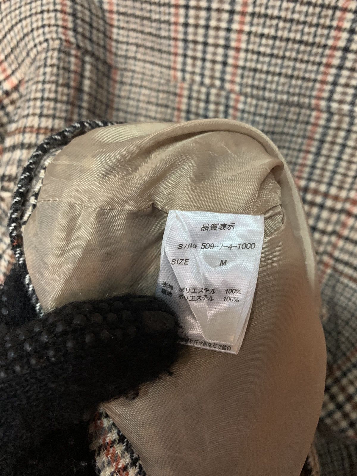 Japanese Brand One Way Houndstooth Wool Jacket Size US M / EU 48-50 / 2 - 8 Thumbnail
