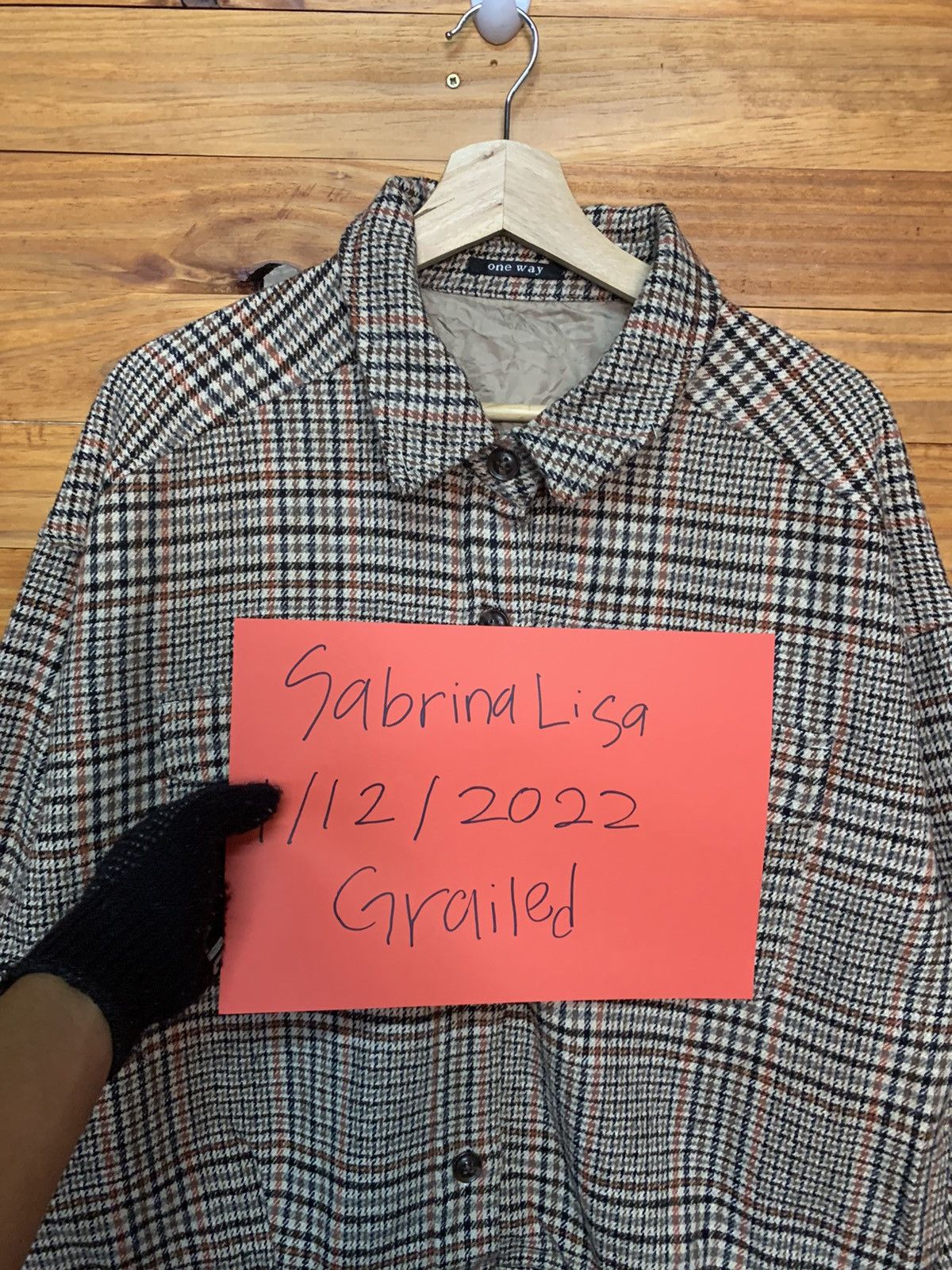 Japanese Brand One Way Houndstooth Wool Jacket Size US M / EU 48-50 / 2 - 9 Thumbnail