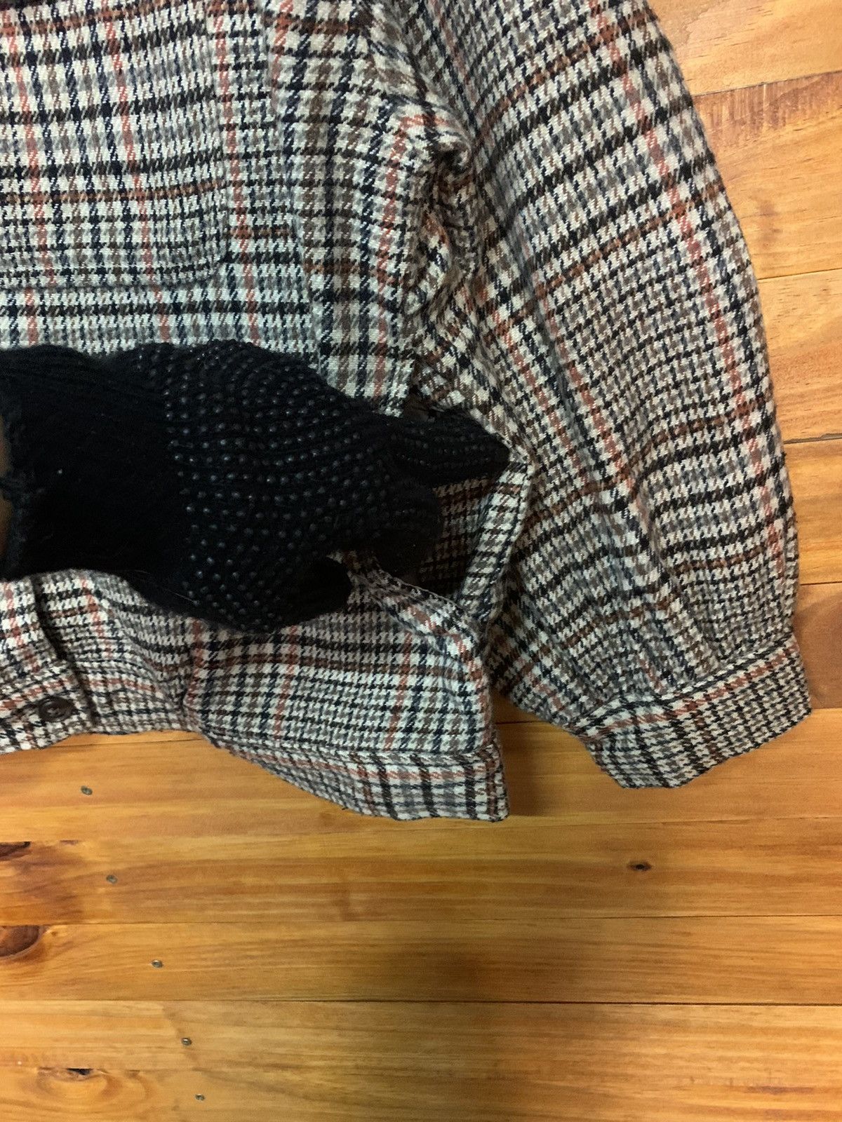 Japanese Brand One Way Houndstooth Wool Jacket Size US M / EU 48-50 / 2 - 5 Thumbnail