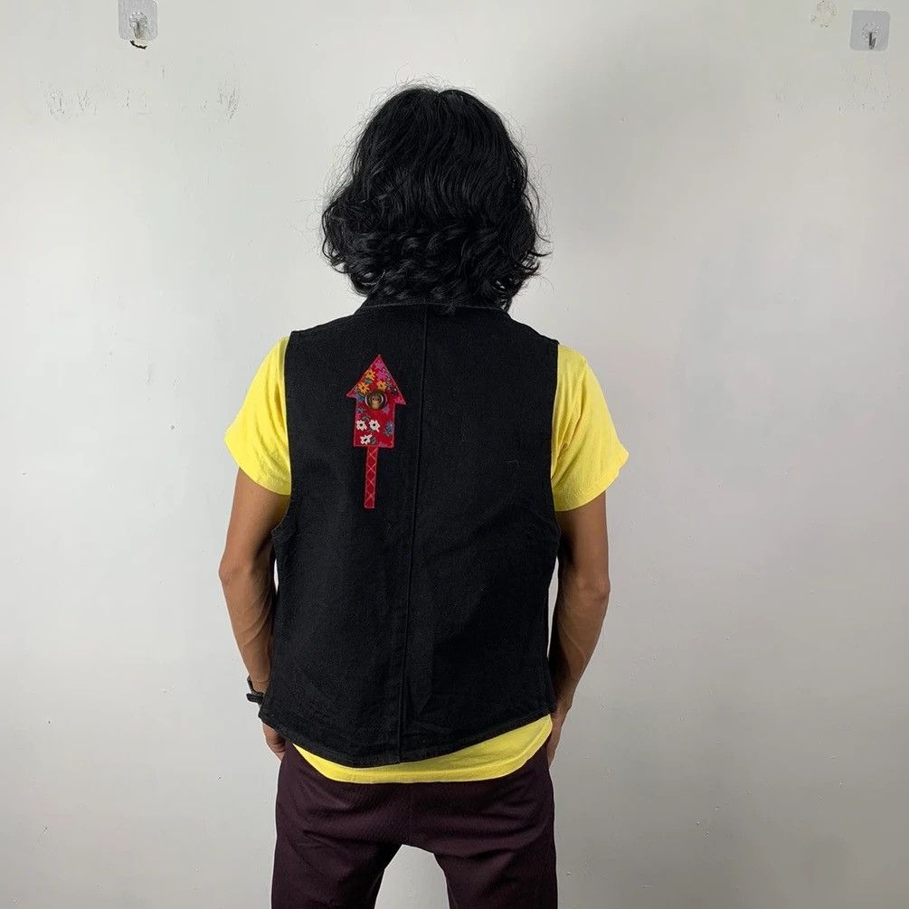 Other × Vintage Unbranded Black Blazer Vest Made in U.S.A Size US S / EU 44-46 / 1 - 2 Thumbnail