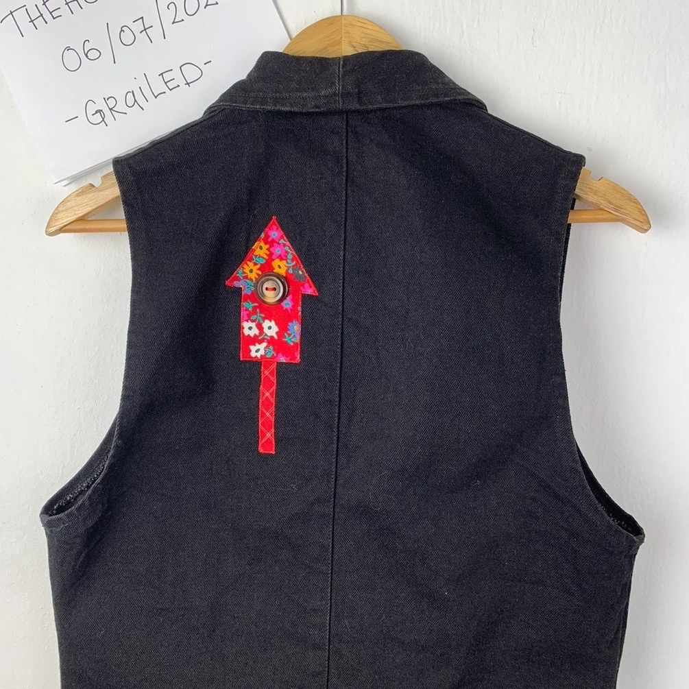 Other × Vintage Unbranded Black Blazer Vest Made in U.S.A Size US S / EU 44-46 / 1 - 8 Thumbnail