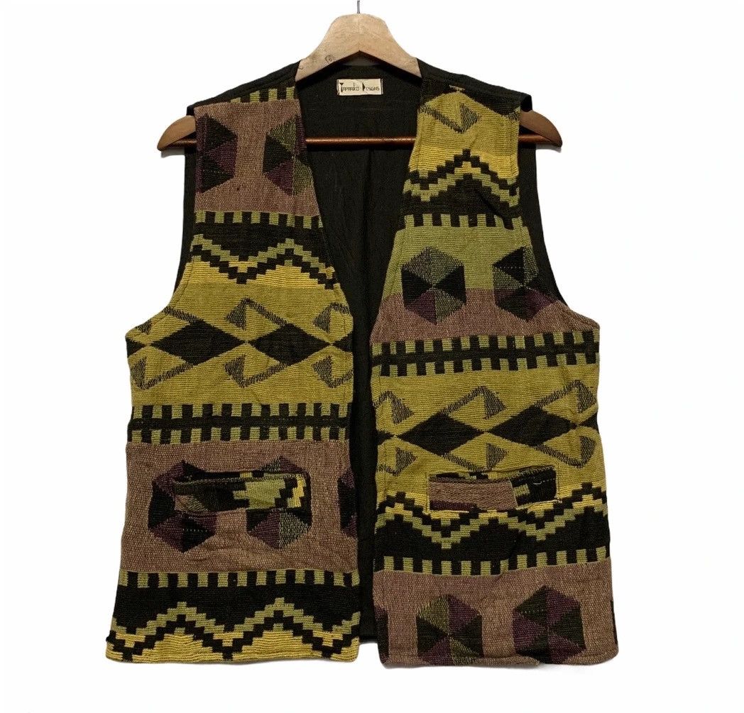 Japanese Brand Unbranded Arts Blazer Vest Size US M / EU 48-50 / 2 - 2 Thumbnail