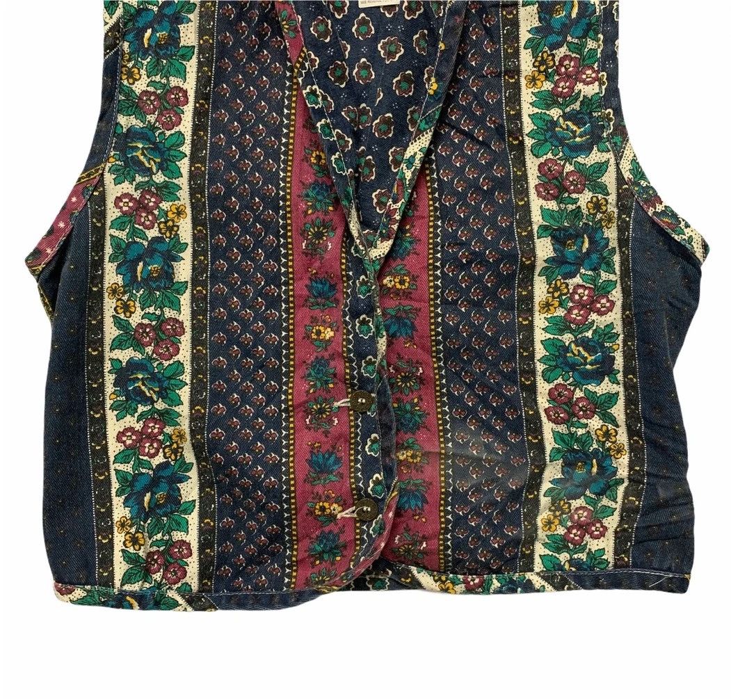 Petit Bateau × Vintage Vintage Napa Valley Petites Blazer Fullprint Flora Vest Size US S / EU 44-46 / 1 - 4 Thumbnail