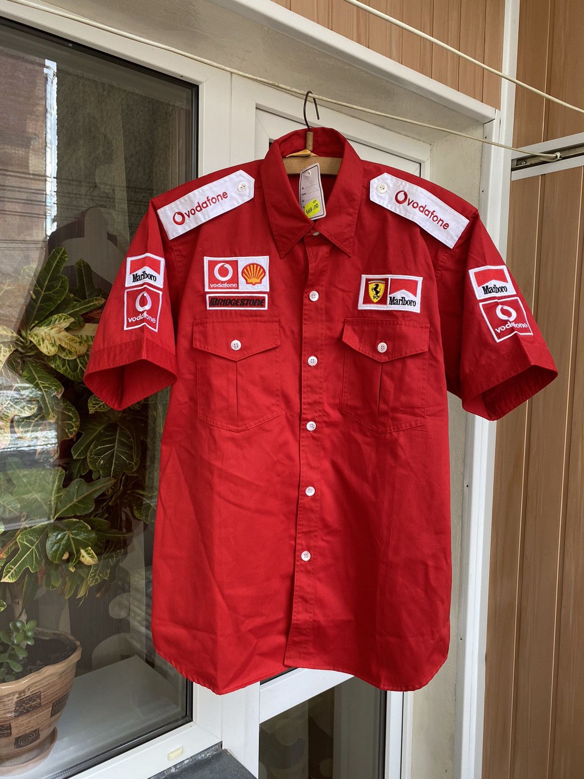 Marlboro Vintage Ferrari Marlboro Racing Button Up Shirt | Grailed