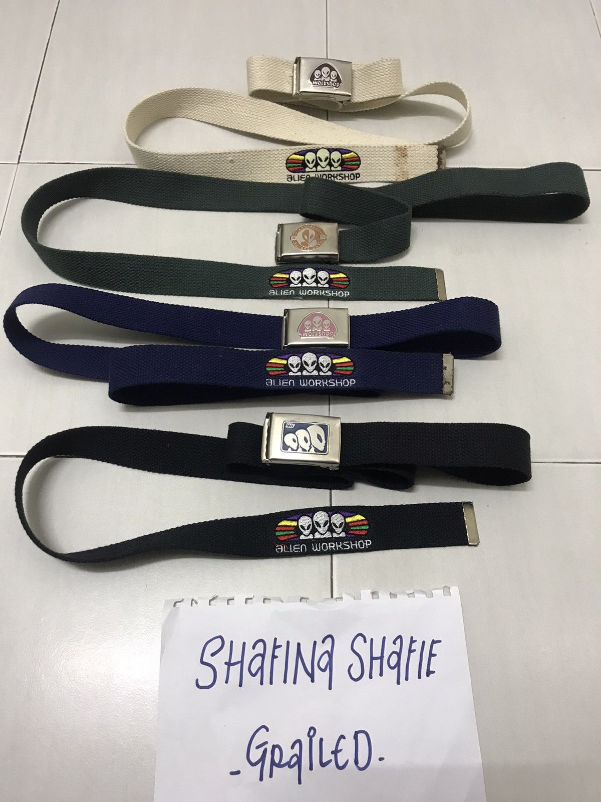 90年代 Alien Workshop ベルト Alien Workshop VINTAGE 1990s ALIEN WORKSHOP BELT | Grailed