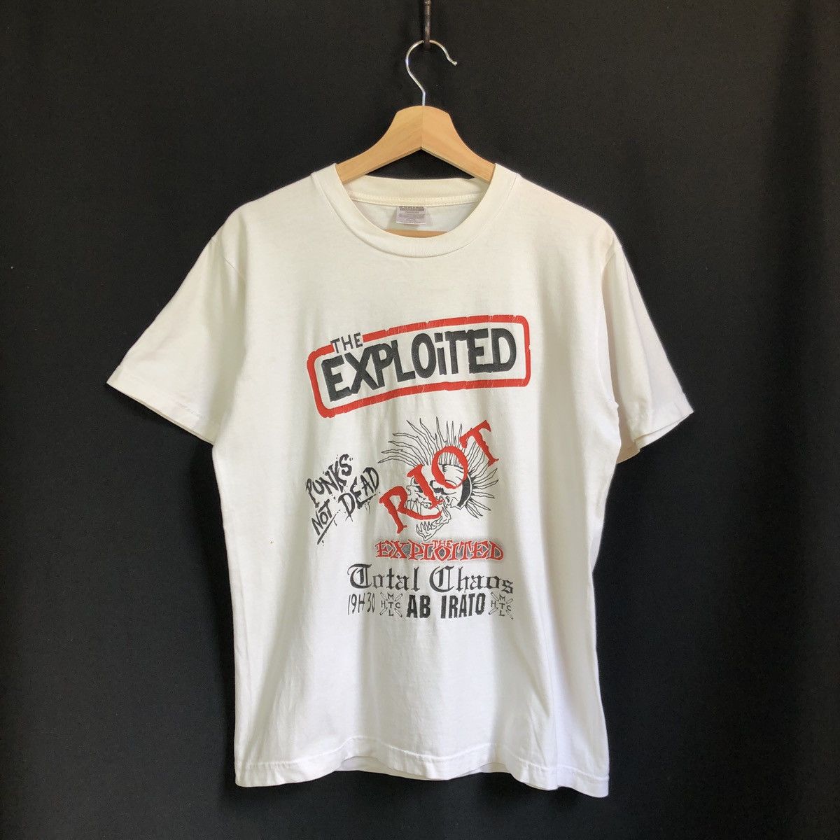 Band Tees Vintage Exploited Total Chaos Punks Not Dead Bootleg Tee Size US M / EU 48-50 / 2 - 1 Thumbnail