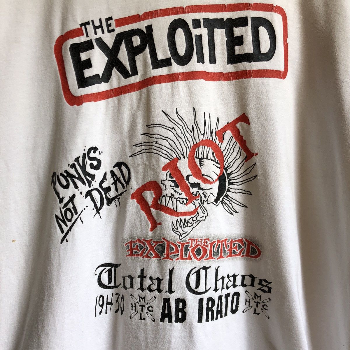 Band Tees Vintage Exploited Total Chaos Punks Not Dead Bootleg Tee Size US M / EU 48-50 / 2 - 5 Thumbnail