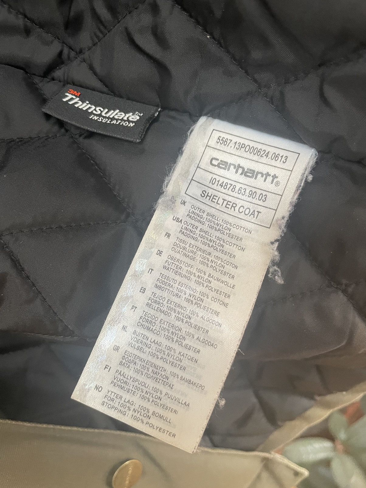 Carhartt Carhartt WIP Shelter Coat Jacket with Thinsulate lining Size US M / EU 48-50 / 2 - 5 Thumbnail
