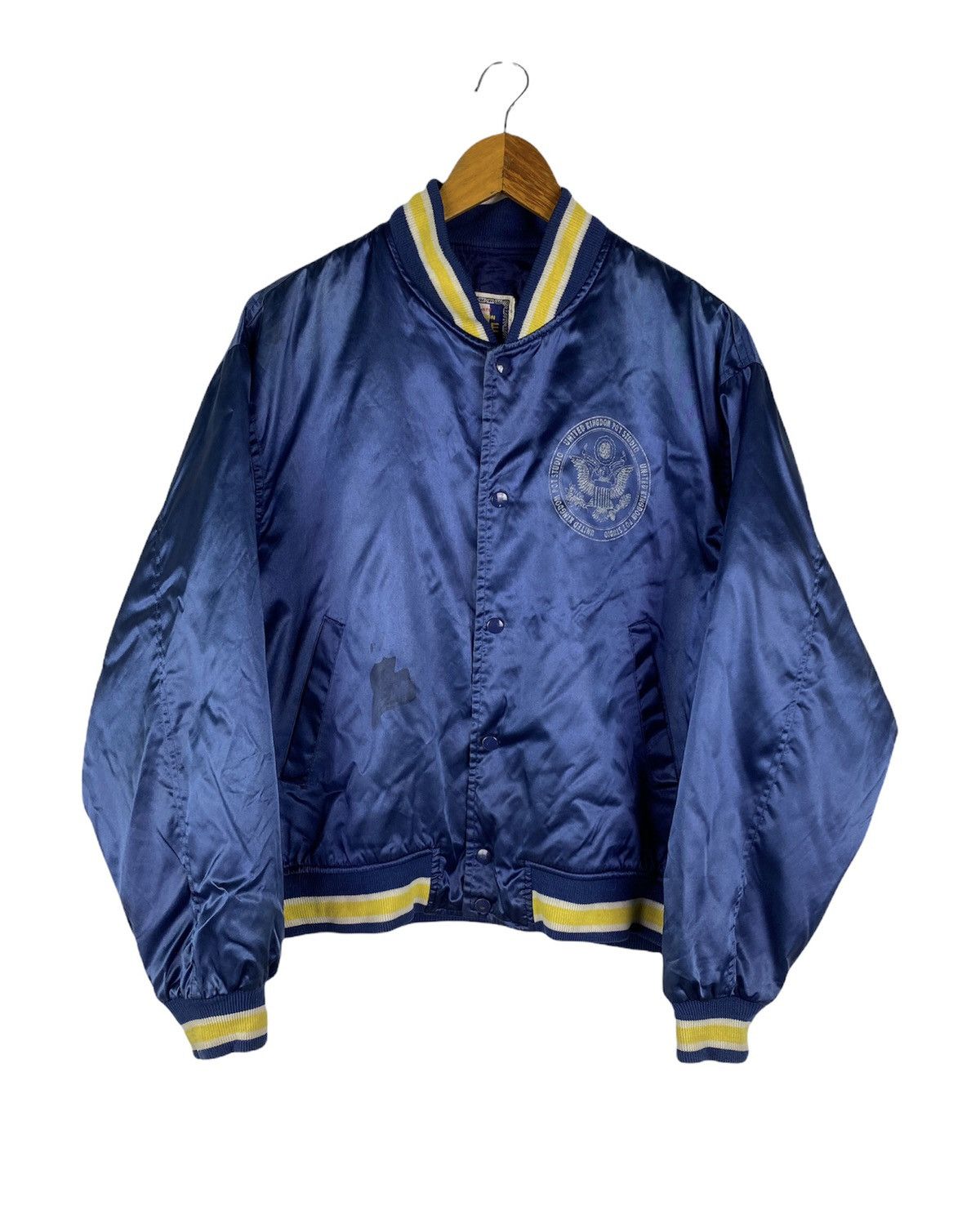 Vintage 🔥SALE🔥LA SORBONNE SATIN VARSITY STYLE JACKET Size US L / EU 52-54 / 3 - 2 Thumbnail