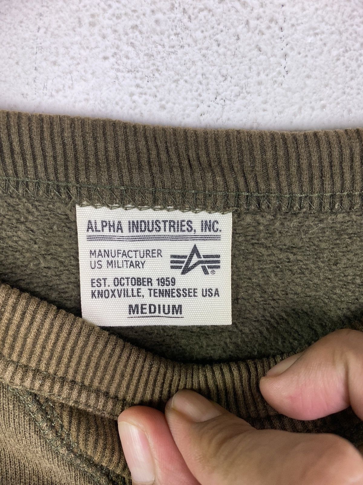 Alpha Industries 🔥SALE🔥ALPHA INDUSTRIES MILITARY STYLE SWEATSHIRT Size US M / EU 48-50 / 2 - 8 Thumbnail