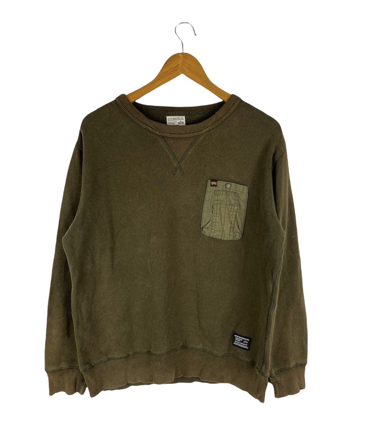 Alpha Industries 🔥SALE🔥ALPHA INDUSTRIES MILITARY STYLE SWEATSHIRT Size US M / EU 48-50 / 2 - 1 Thumbnail