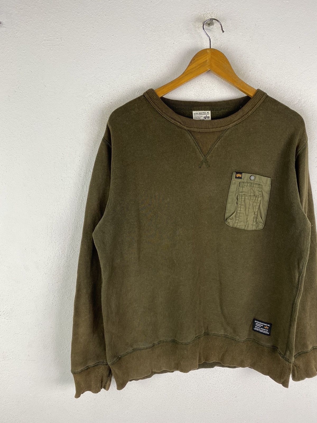 Alpha Industries 🔥SALE🔥ALPHA INDUSTRIES MILITARY STYLE SWEATSHIRT Size US M / EU 48-50 / 2 - 4 Thumbnail