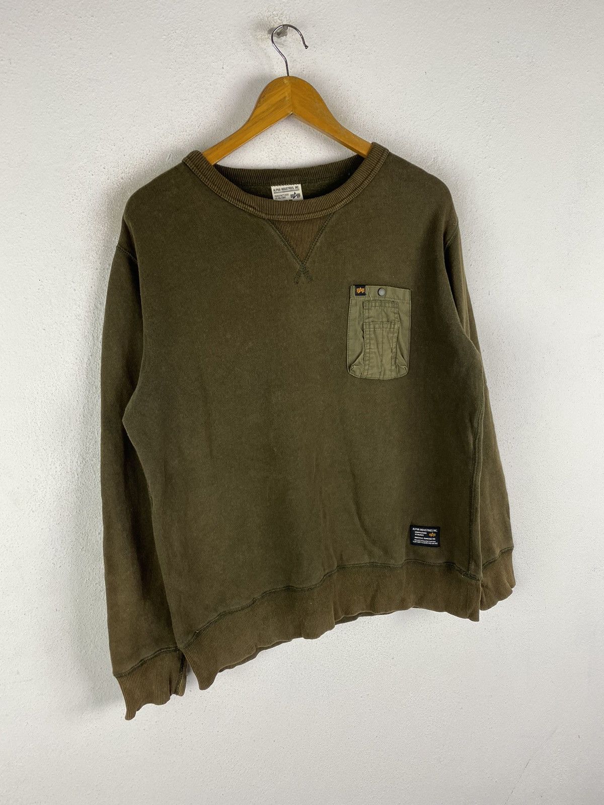 Alpha Industries 🔥SALE🔥ALPHA INDUSTRIES MILITARY STYLE SWEATSHIRT Size US M / EU 48-50 / 2 - 3 Thumbnail