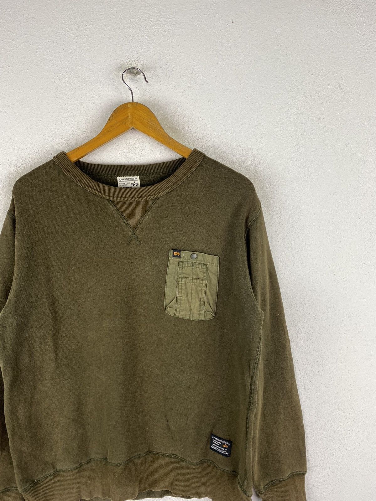 Alpha Industries 🔥SALE🔥ALPHA INDUSTRIES MILITARY STYLE SWEATSHIRT Size US M / EU 48-50 / 2 - 6 Thumbnail