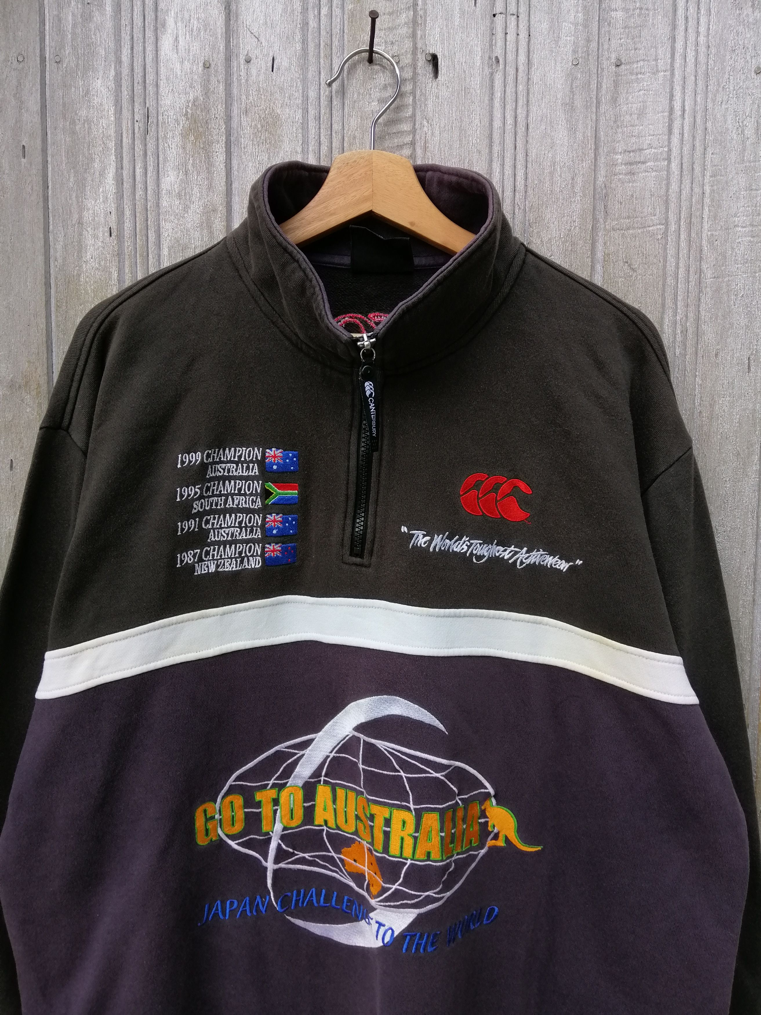 Canterbury of New Zealand Vintage Canterbury Of New Zealand Rugby Sweatshirt B7 Size US XL / EU 56 / 4 - 2 Thumbnail
