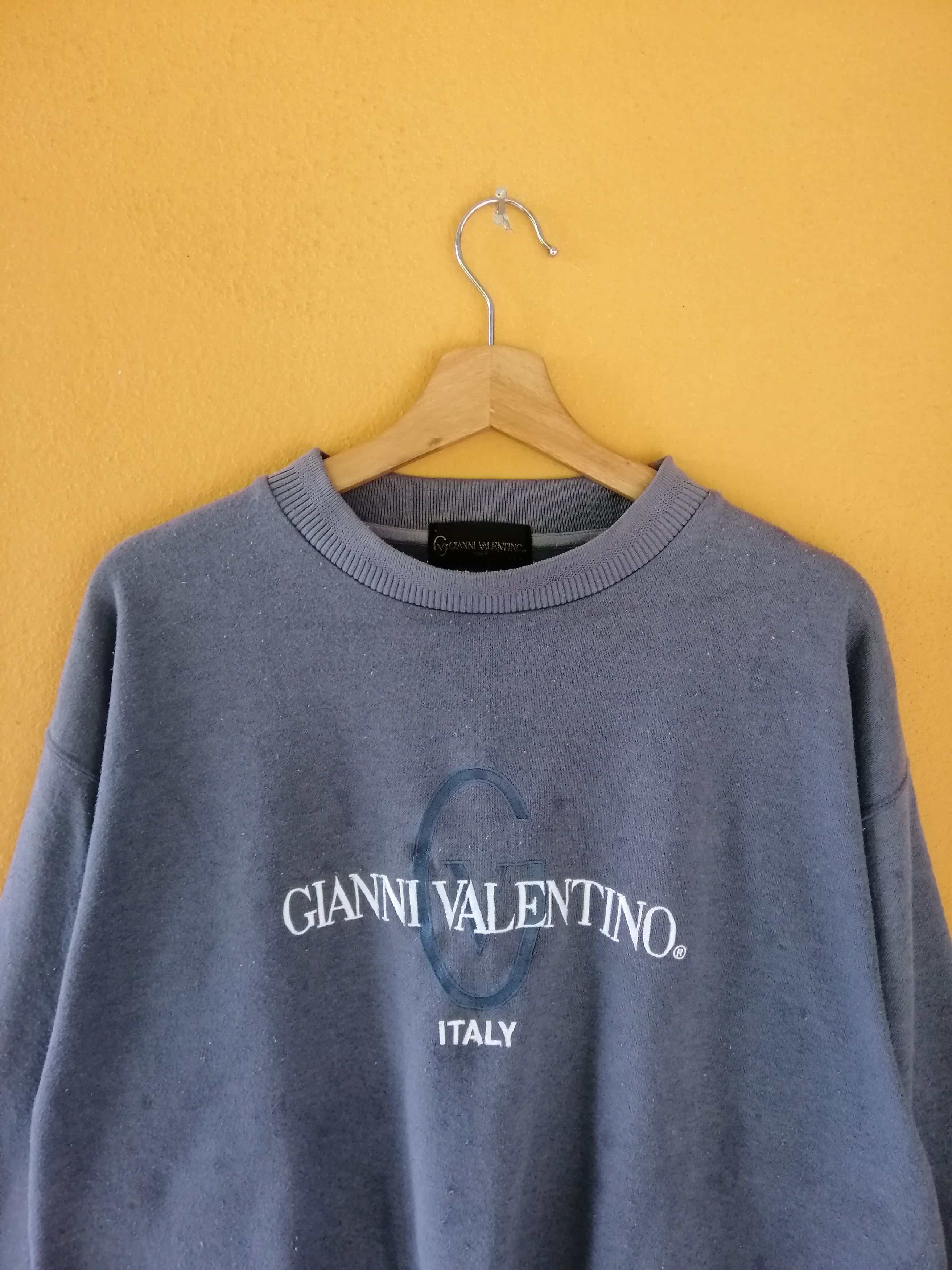 Gianni Valentino × Valentino × Vintage Vintage Gianni Valentino Sweatshirt Big Logo B5 Size US L / EU 52-54 / 3 - 4 Thumbnail