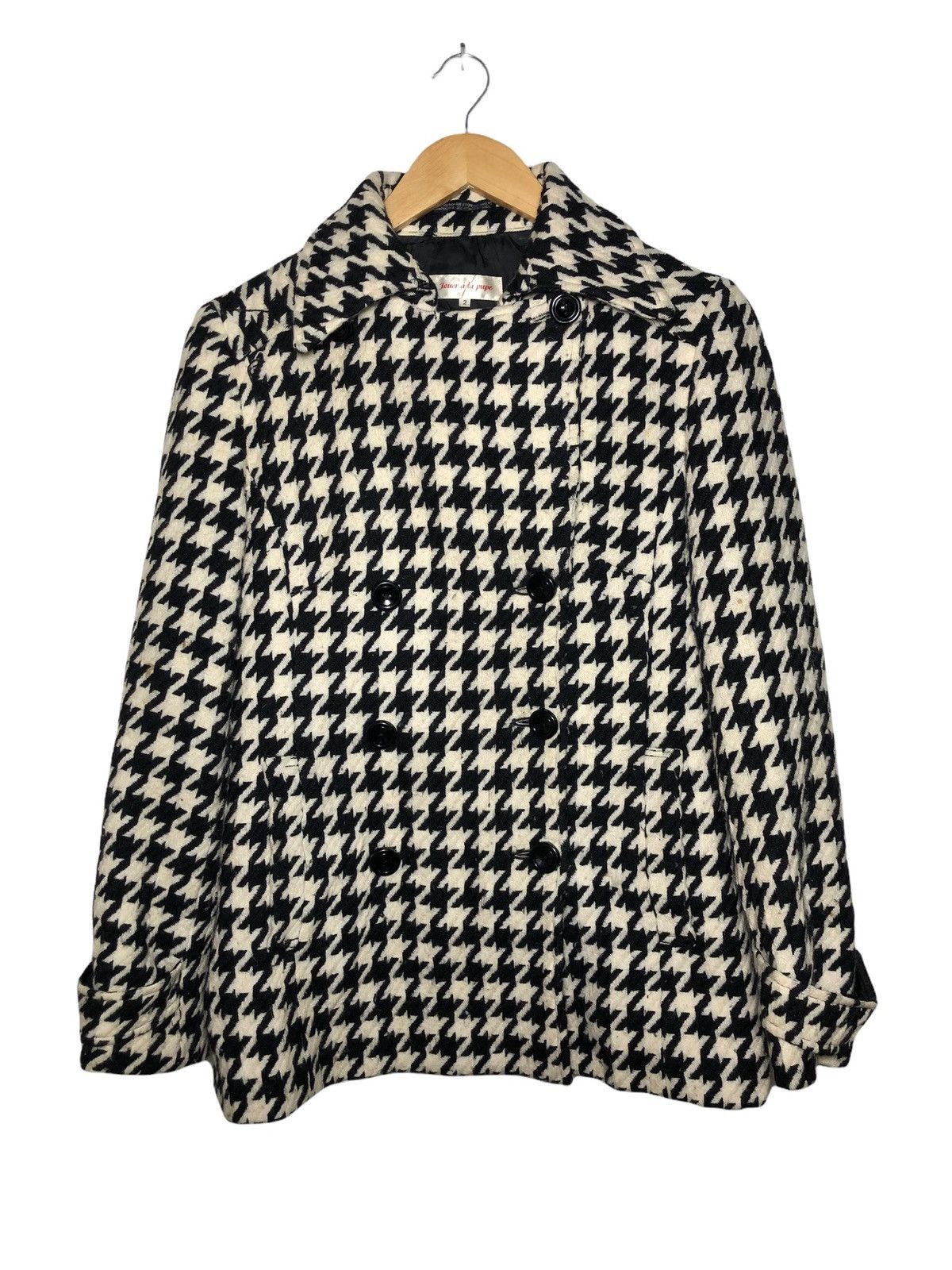 Designer × Japanese Brand × Yohji Yamamoto Japanese Brand Jeur a'la pupe by Yohji yamamoto wool Coat Size S / US 4 / IT 40 - 1 Thumbnail