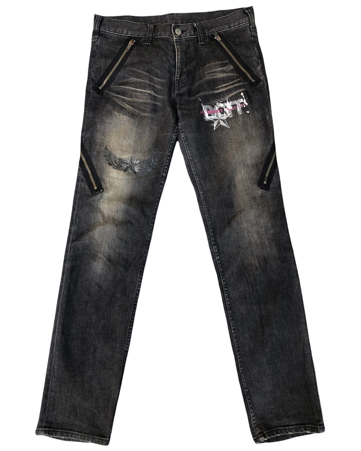 Boycott Rare🔥BOYCOTT Seditionaries with Zipper Jeans Made in Japan Size US 33 - 3 Thumbnail