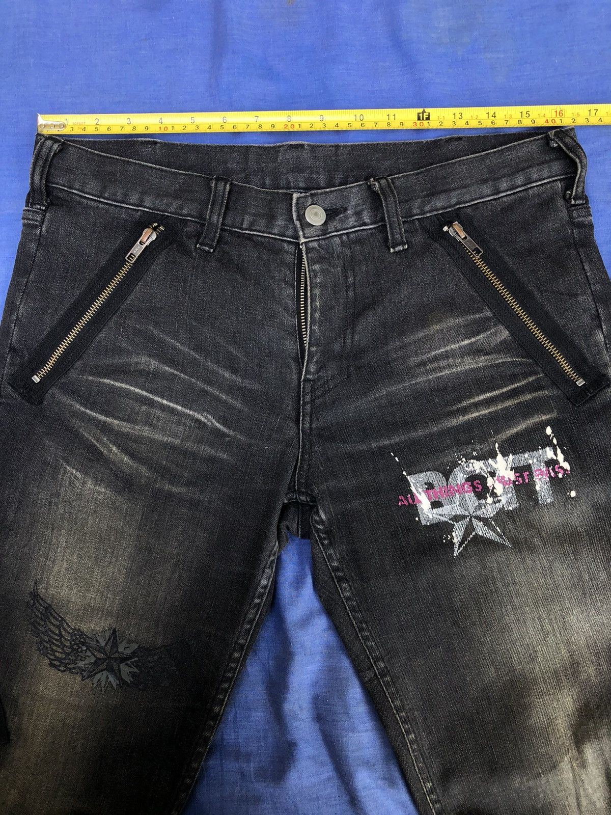 Boycott Rare🔥BOYCOTT Seditionaries with Zipper Jeans Made in Japan Size US 33 - 10 Thumbnail
