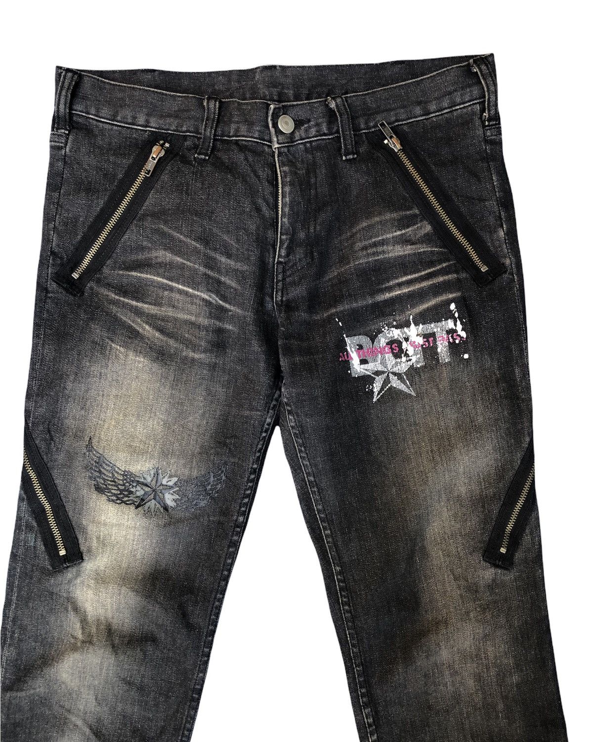 Boycott Rare🔥BOYCOTT Seditionaries with Zipper Jeans Made in Japan Size US 33 - 1 Thumbnail