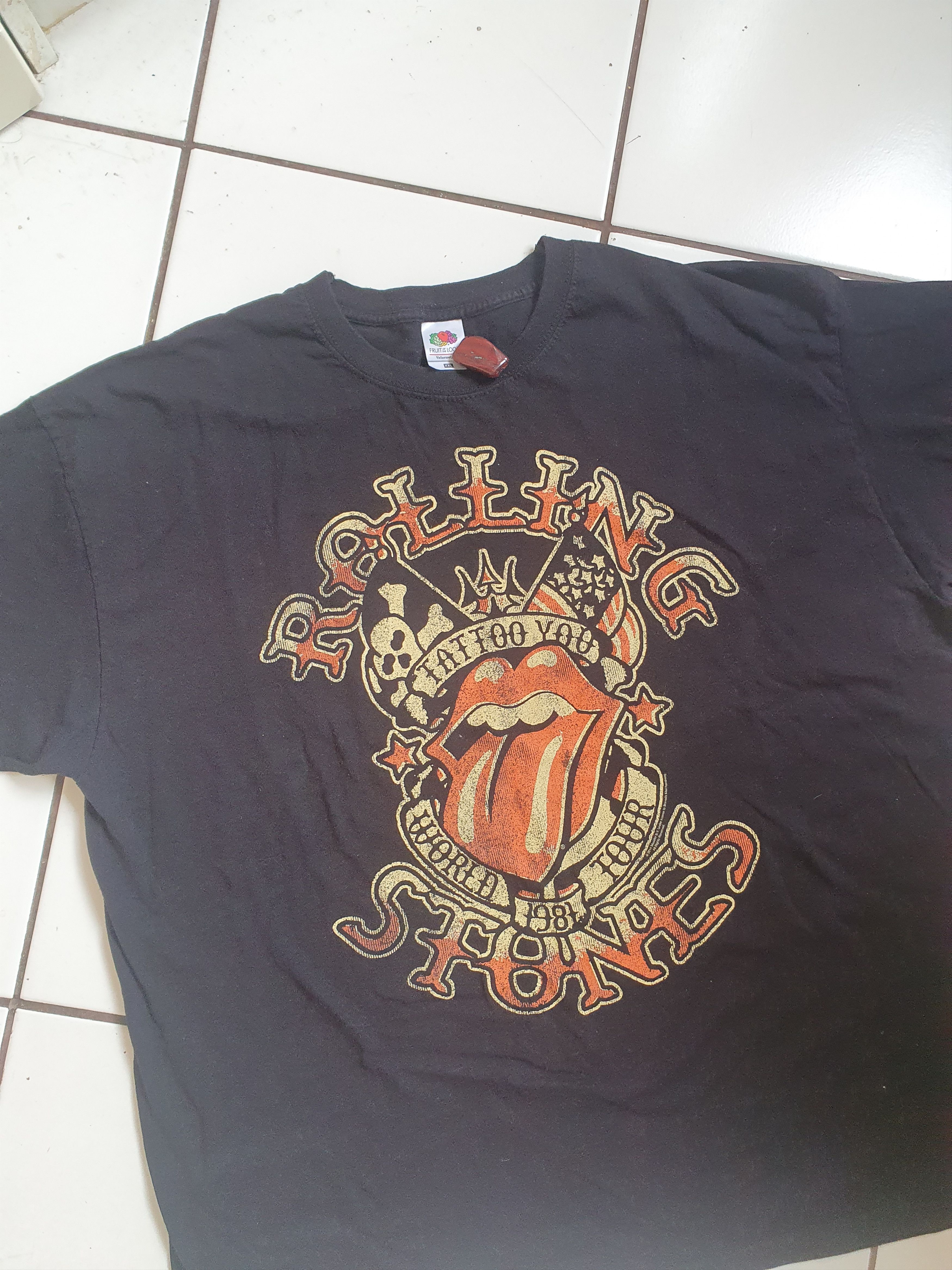 Band Tees Rolling Stones Tatoo You World tour 2014 reprint tee,szXXL Size US XXL / EU 58 / 5 - 3 Thumbnail