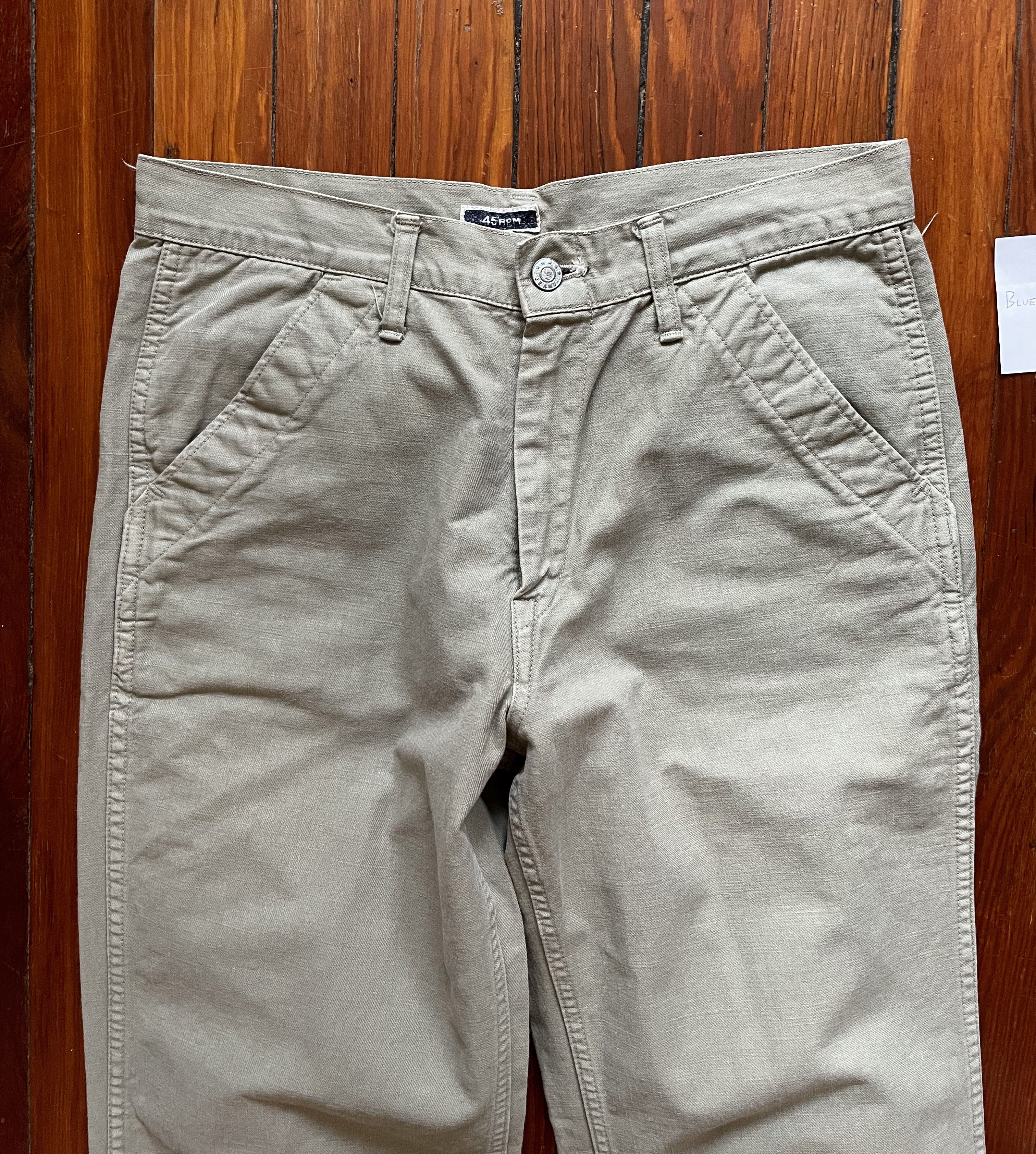 45rpm Cotton Boot Cut Chinos Size US 32 / EU 48 - 3 Thumbnail